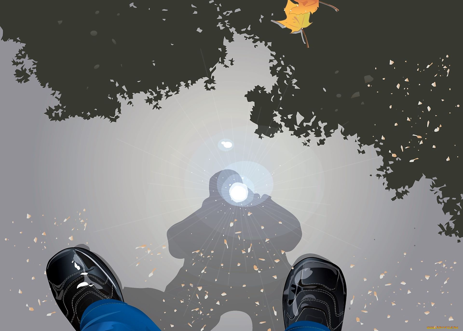 векторная, графика, люди, , people, ноги, отражение, лужа