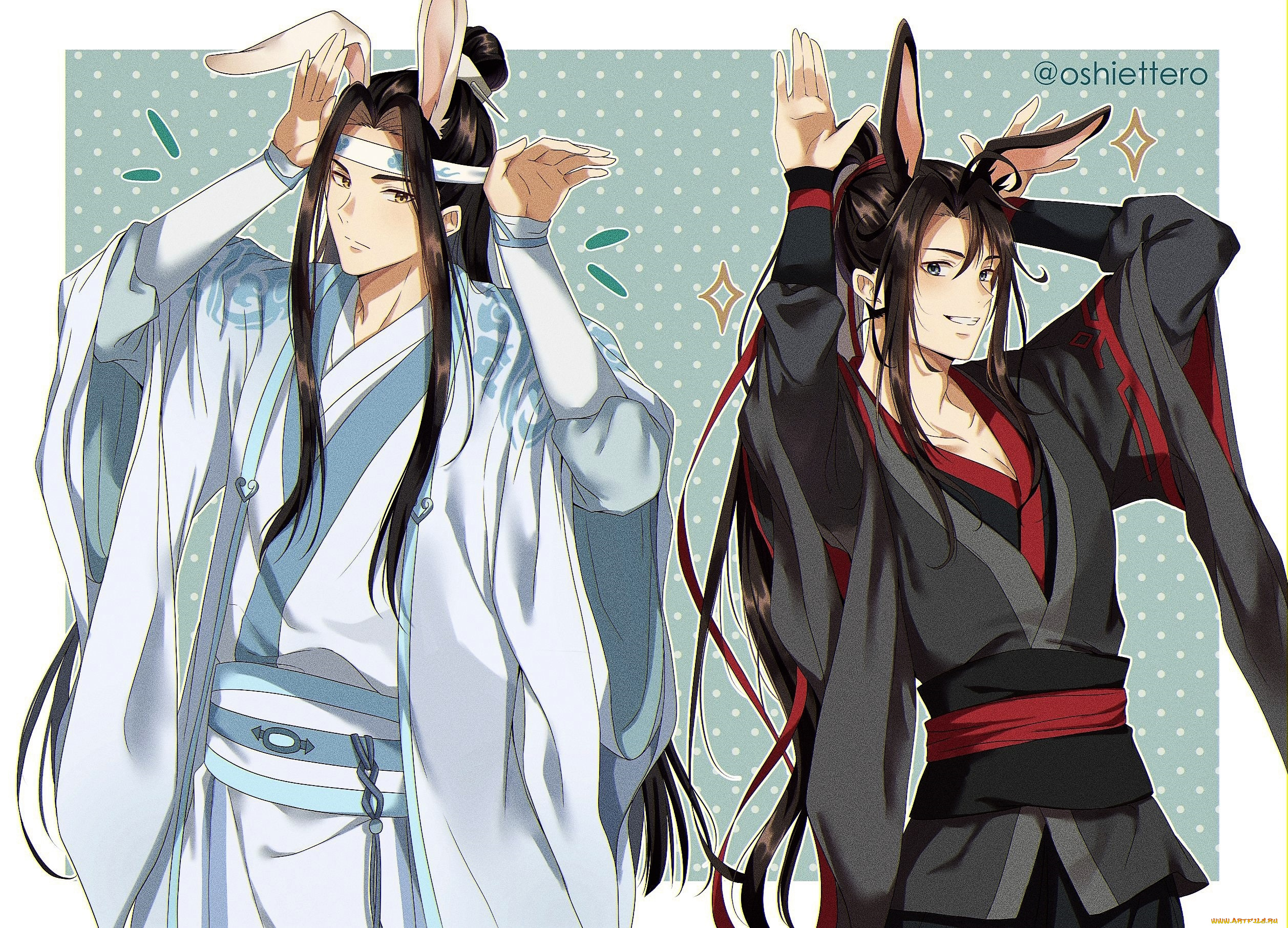 аниме, mo, dao, zu, shi, вэй, усянь, лань, ванцзы, ушки