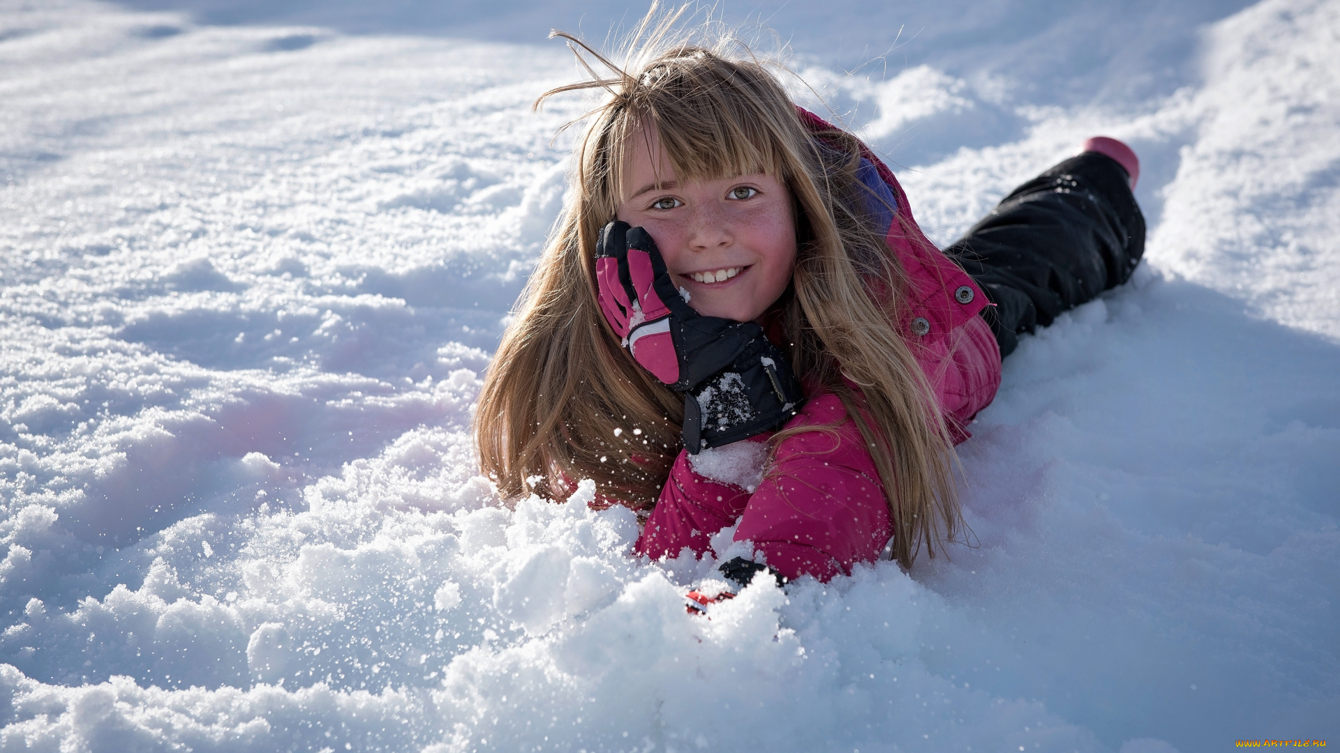 разное, дети, девочка, куртка, снег, зима