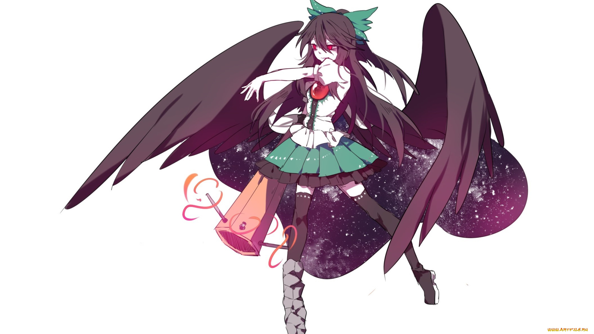 аниме, touhou, девушка