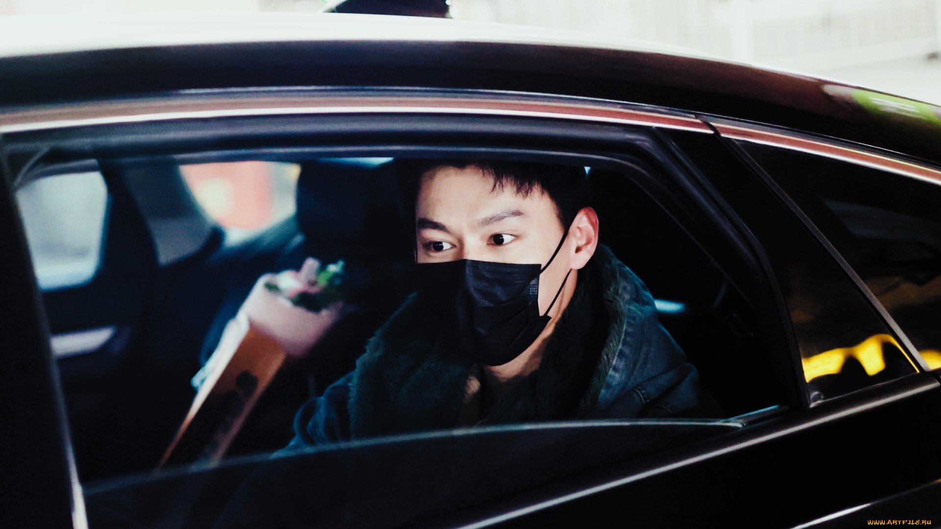 мужчины, wang, zhuocheng, актер, лицо, маска, машина