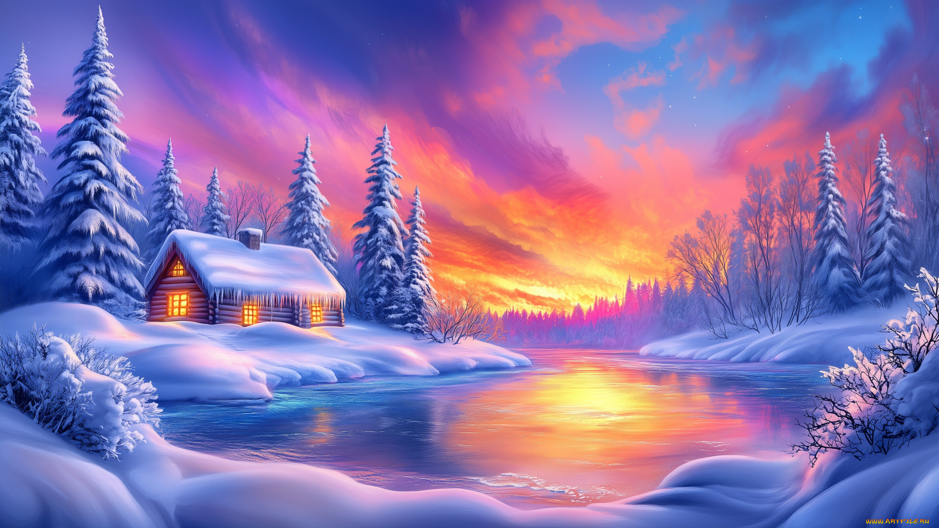 разное, компьютерный, дизайн, зима