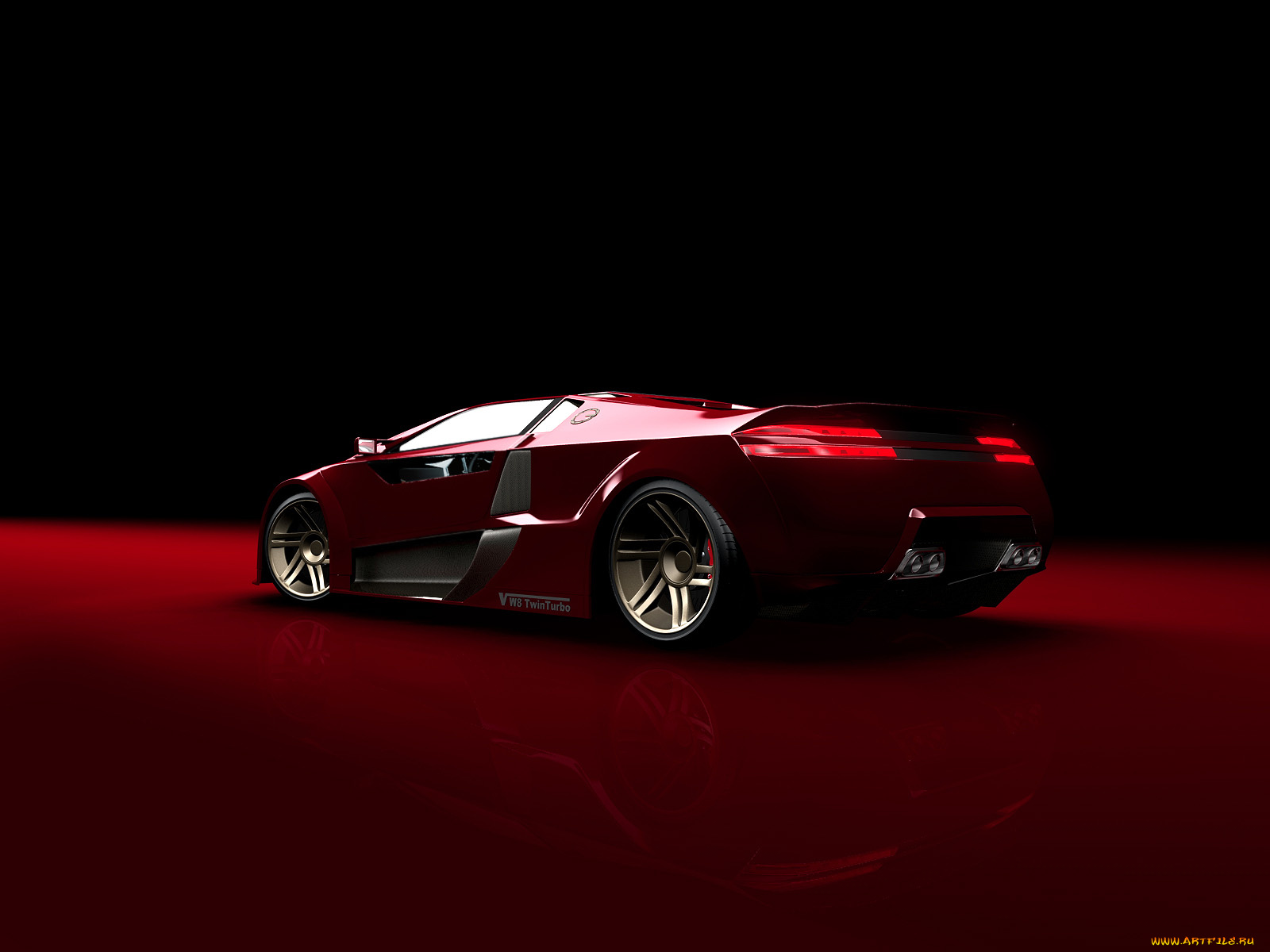 v8, twin, turbo, concept, design, by, stefan, schulze, автомобили, 3д