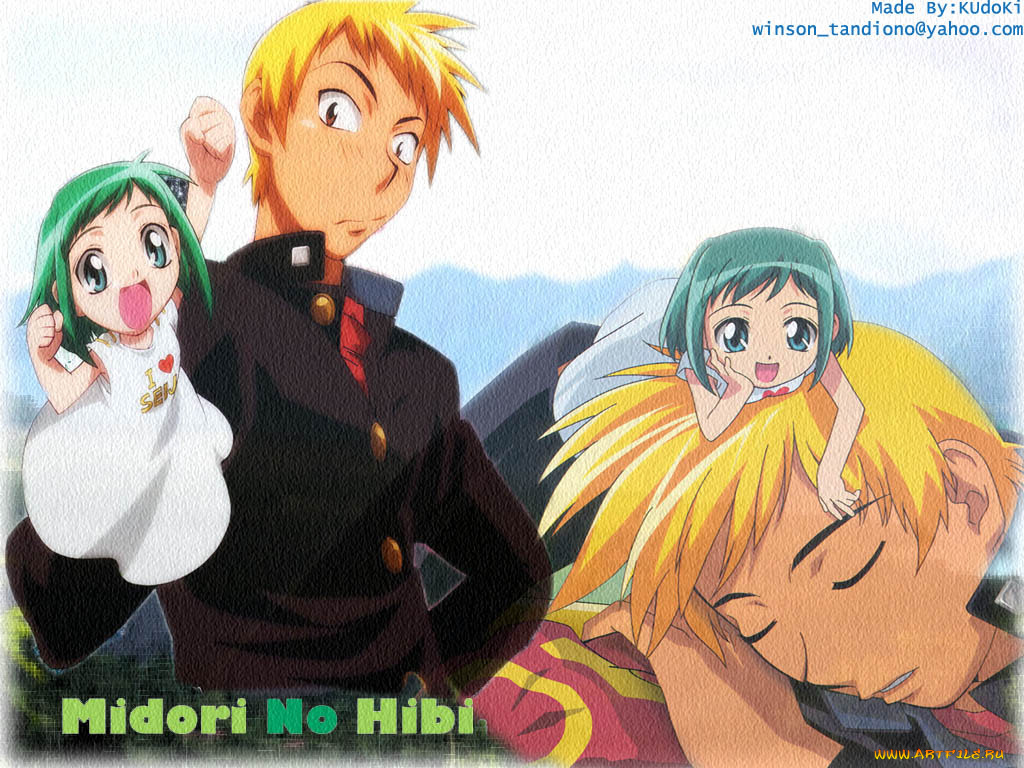 аниме, midori, no, hibi