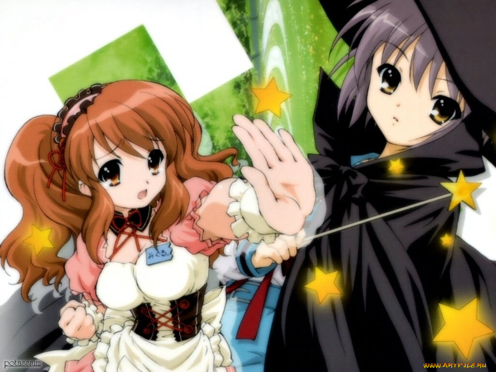 аниме, the, melancholy, of, haruhi, suzumiya