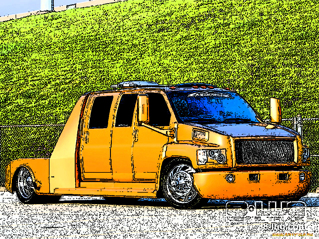 автомобили, рисованные