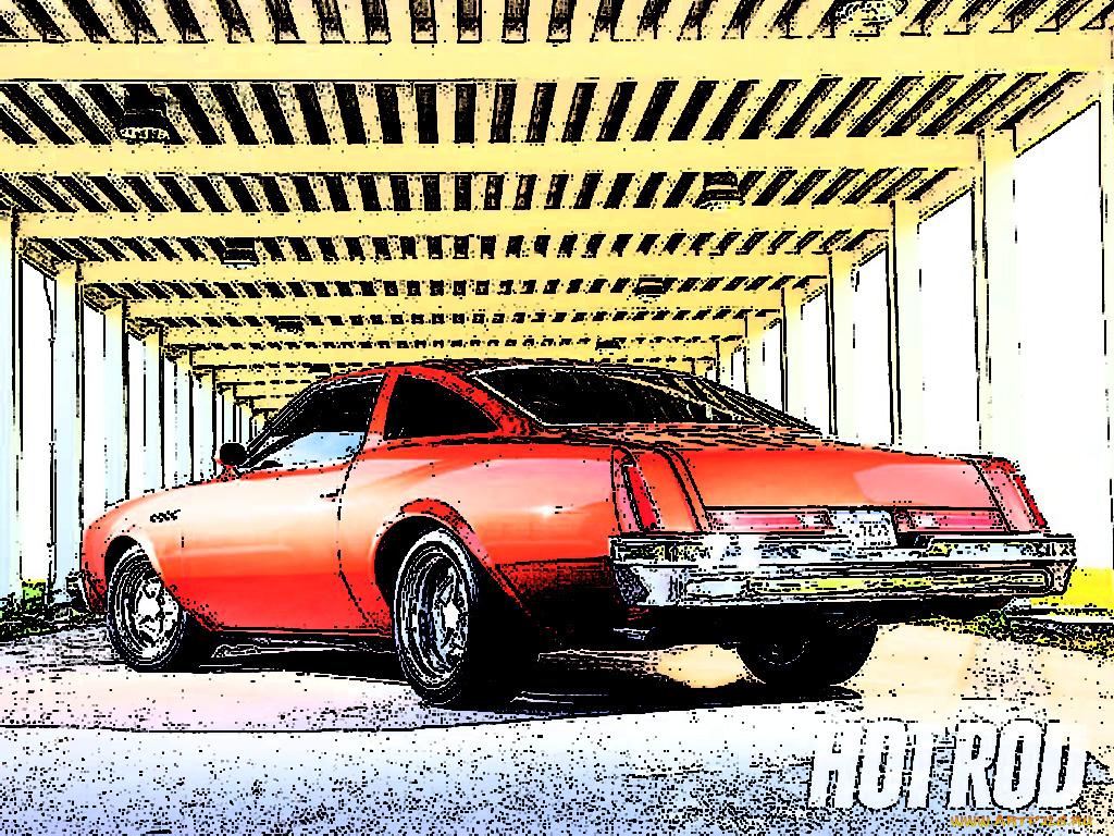 автомобили, рисованные