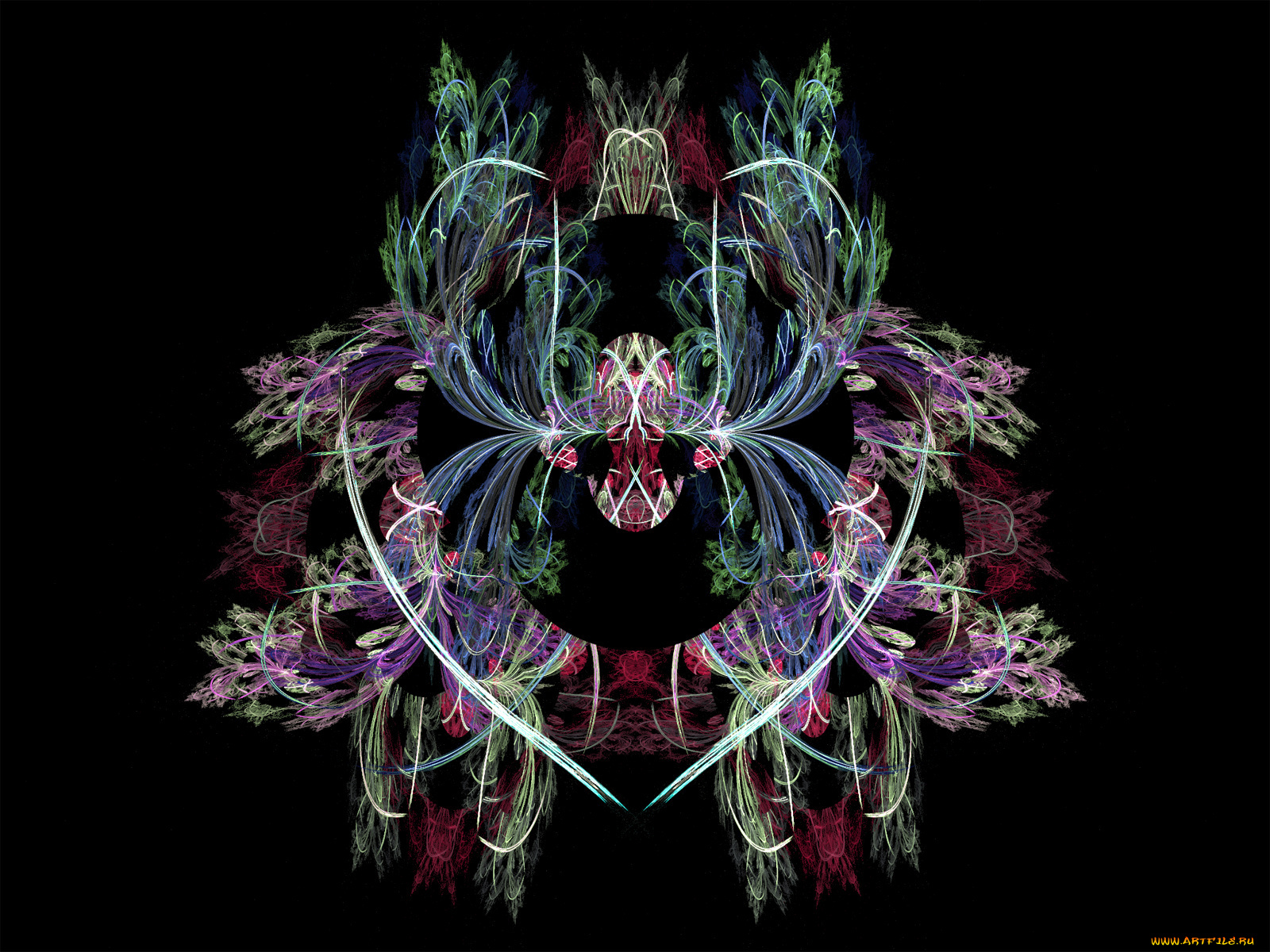 3д, графика, fractal, фракталы, цвет, фон