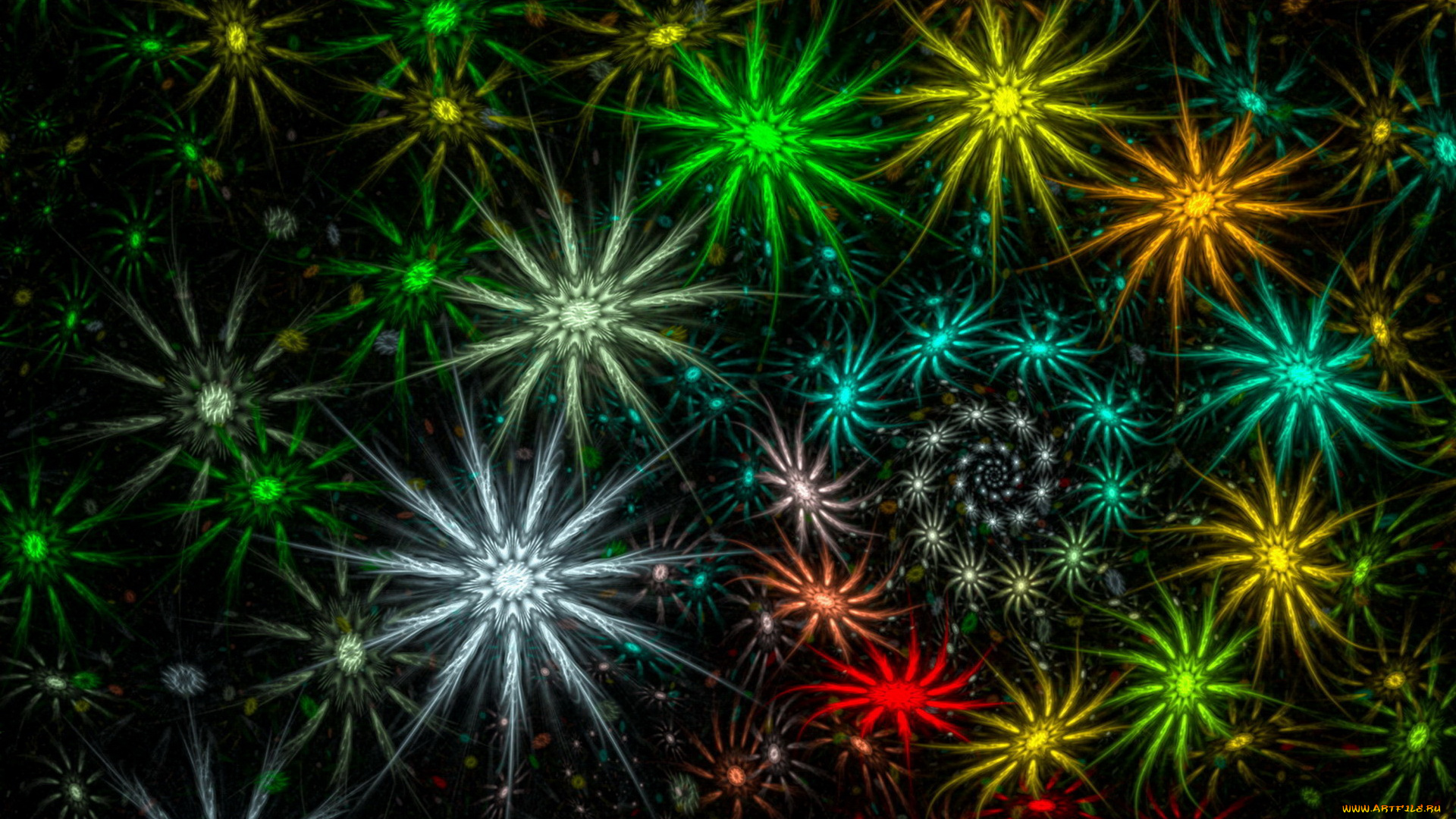 3д, графика, fractal, фракталы, фон, узор