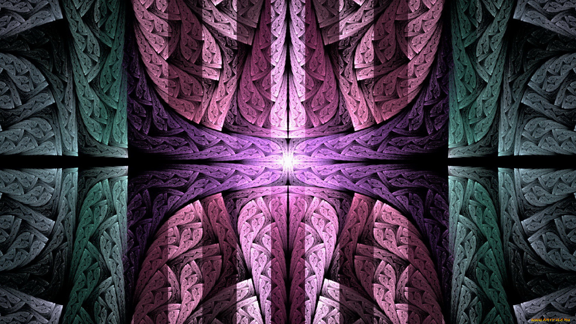 3д, графика, fractal, фракталы, фон, узор