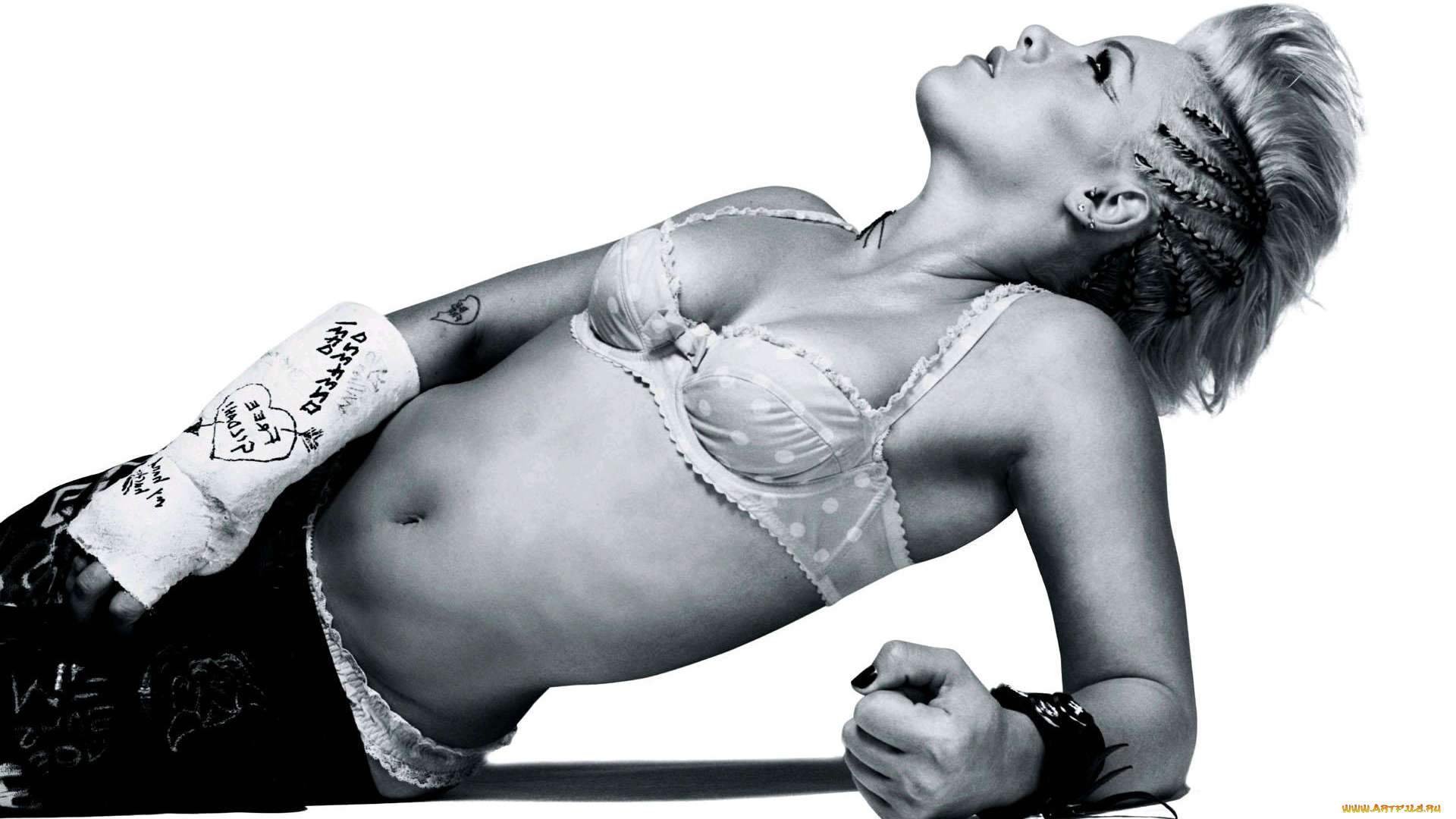 музыка, pink, черно-белое, фото