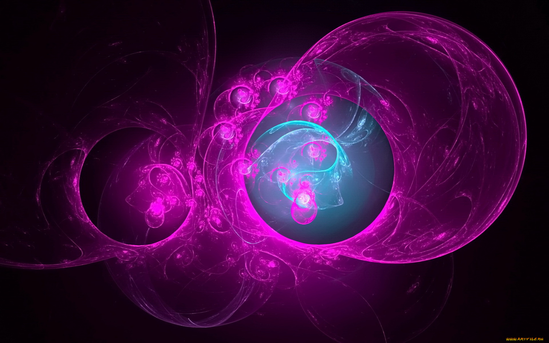 3д, графика, fractal, фракталы, узор, темный, фон