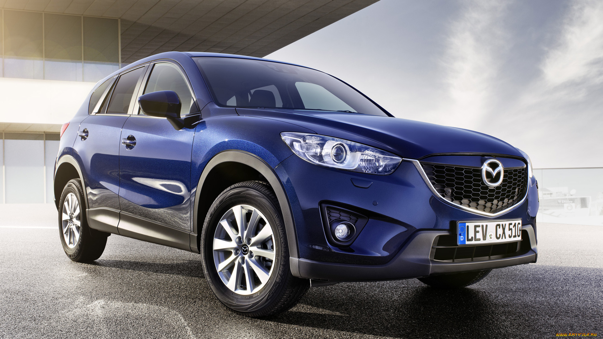 автомобили, mazda, ke, sendo, cx-5, синий, 2014