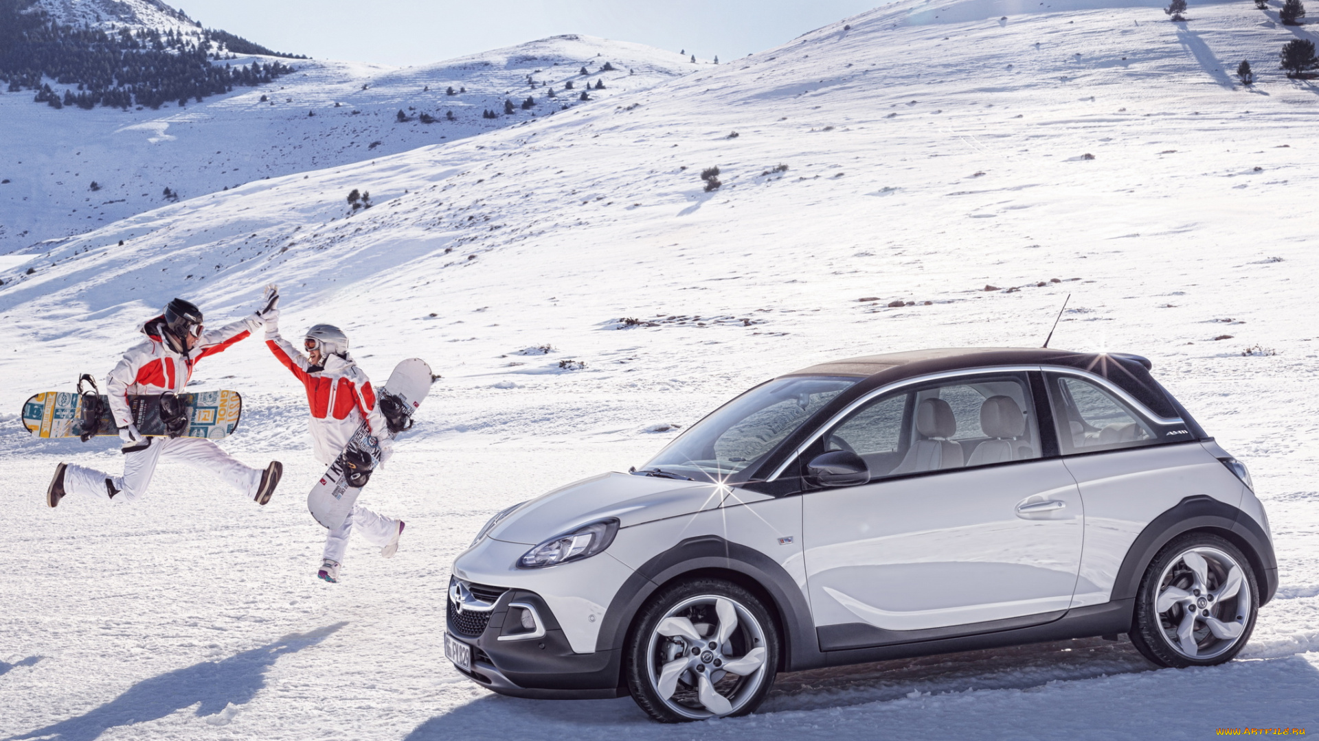 автомобили, opel, снег, 2014, rocks, adam