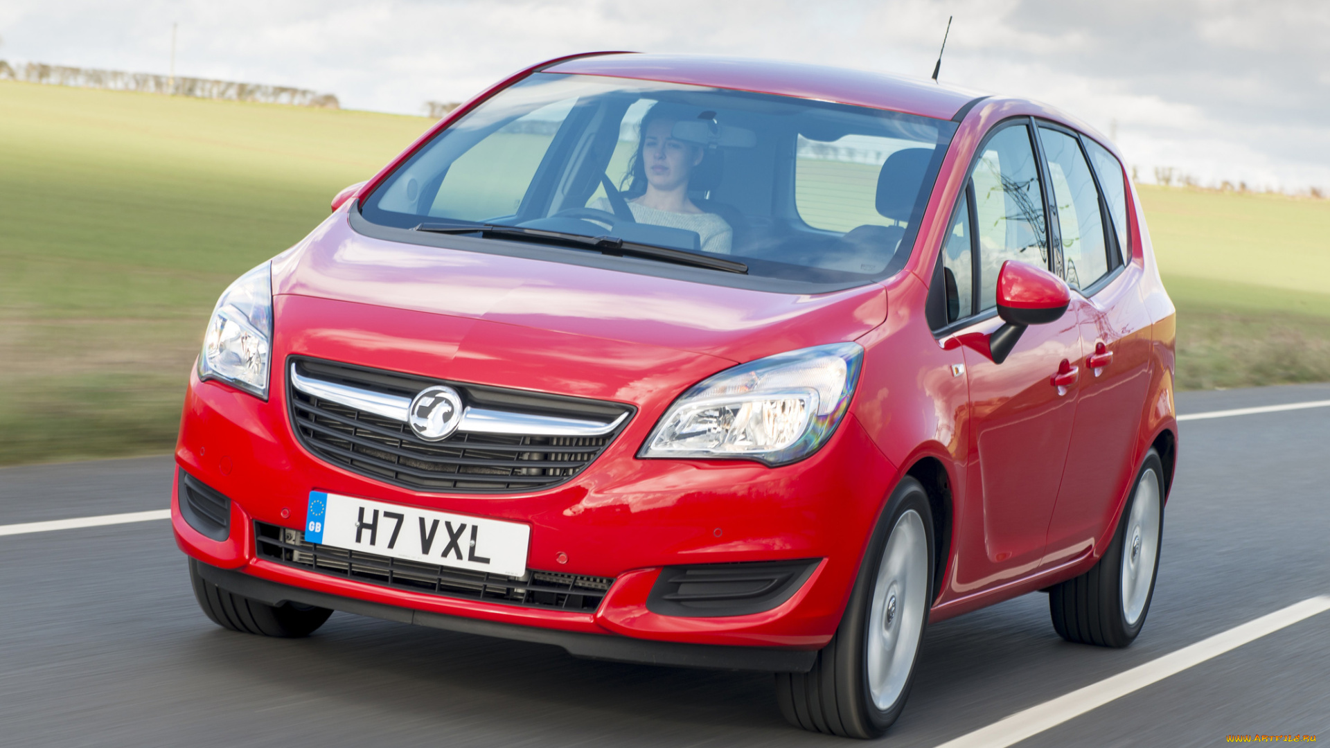 автомобили, vauxhall, turbo, meriva, красный, 2014