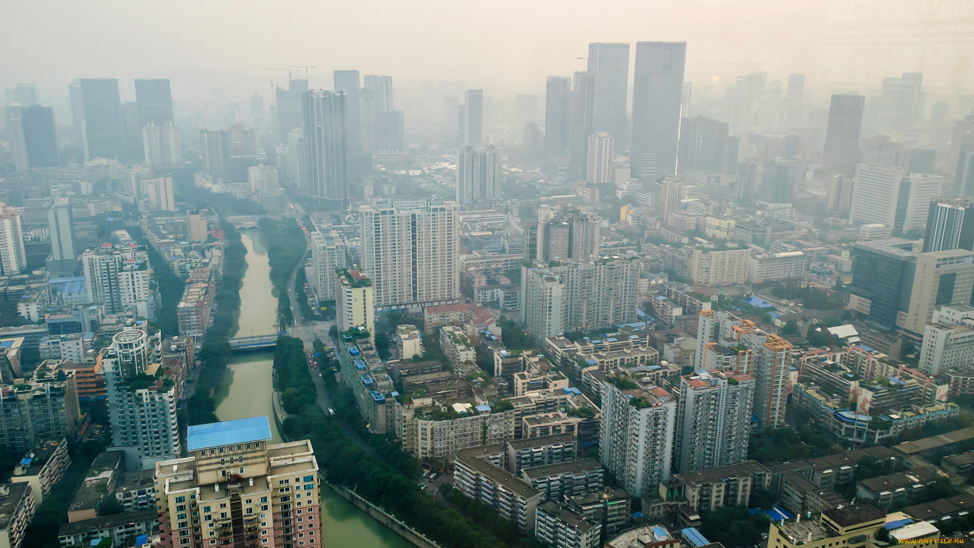 chengdu, китай, города, -, панорамы, небоскребы, дома, chengdu, панорама, китай