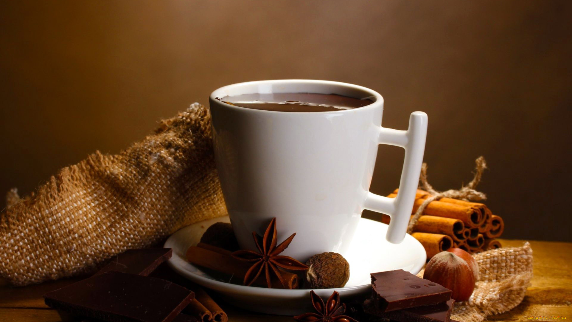 еда, кофе, , кофейные, зёрна, орехи, корица, бадьян, какао, шоколад