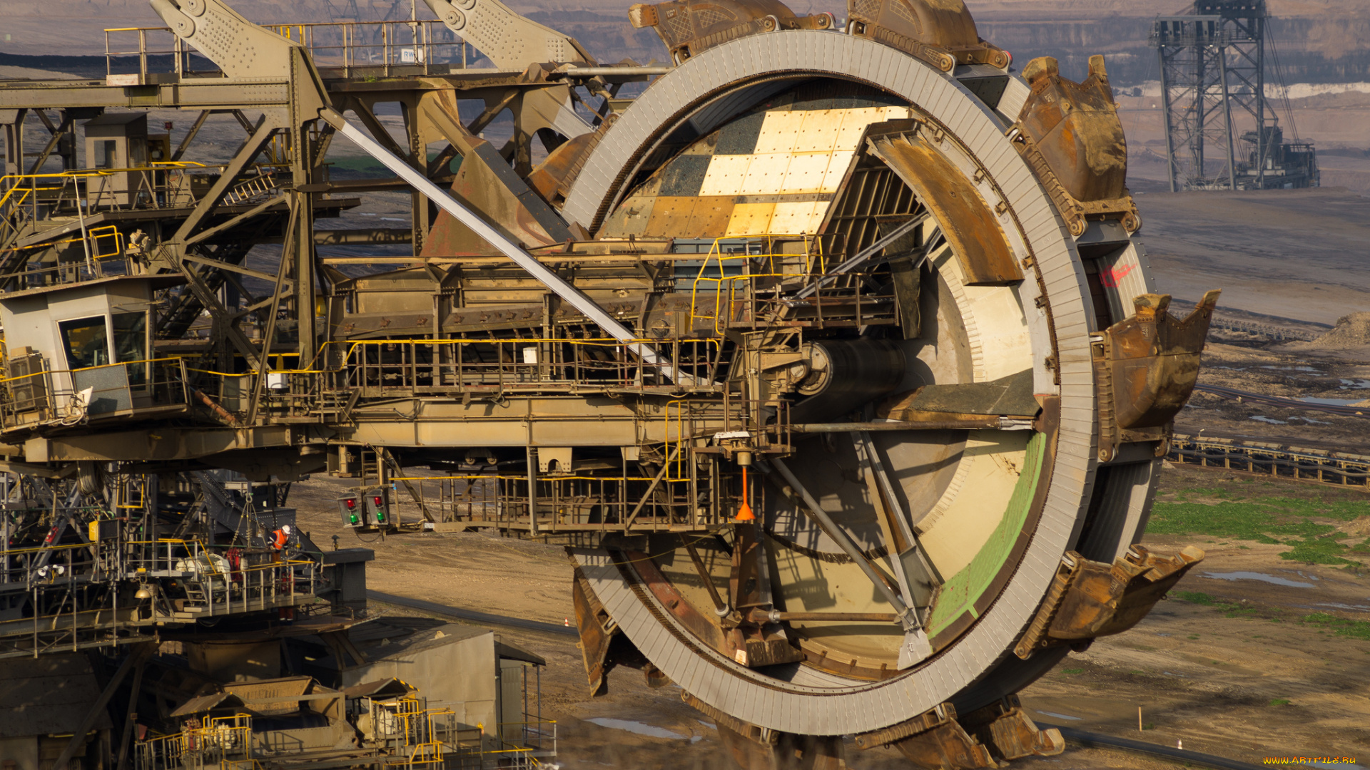 garzweiler, schaufelrad, техника, экскаваторы, экскаватор, карьерный, роторный