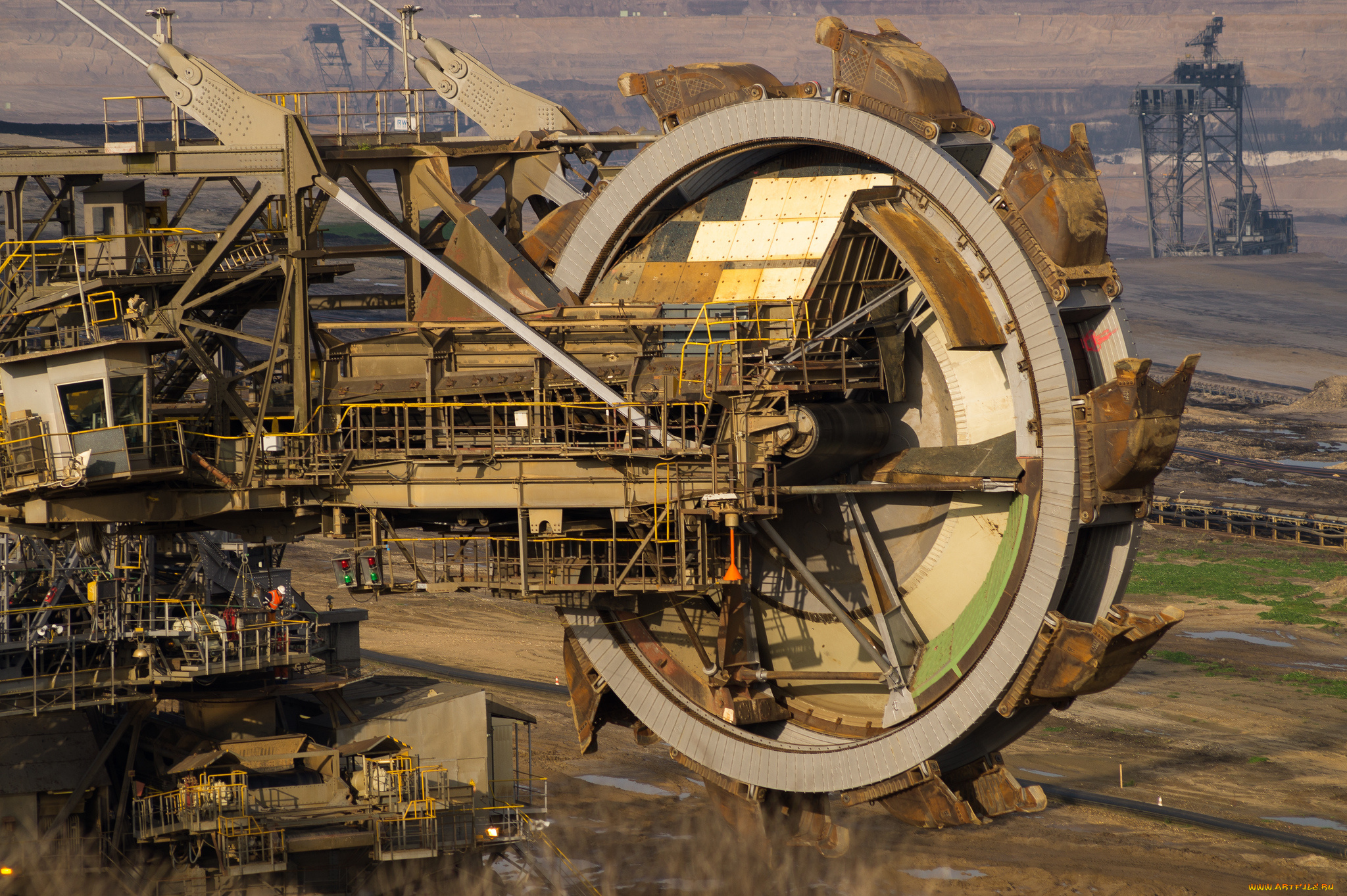 garzweiler, schaufelrad, техника, экскаваторы, экскаватор, карьерный, роторный