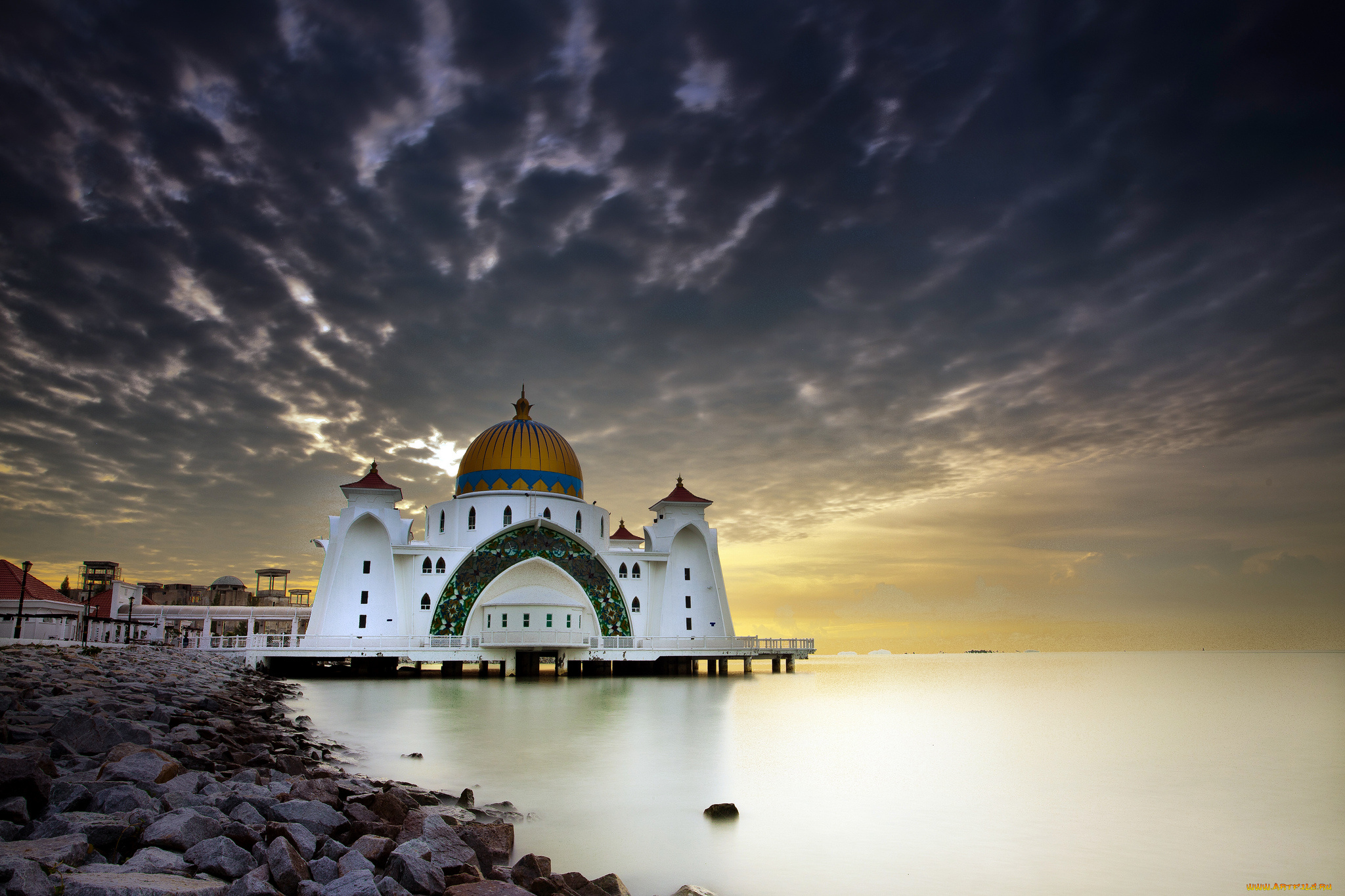 malacca, straits, mosque, города, -, мечети, , медресе, мечеть, ислам, религия, храм