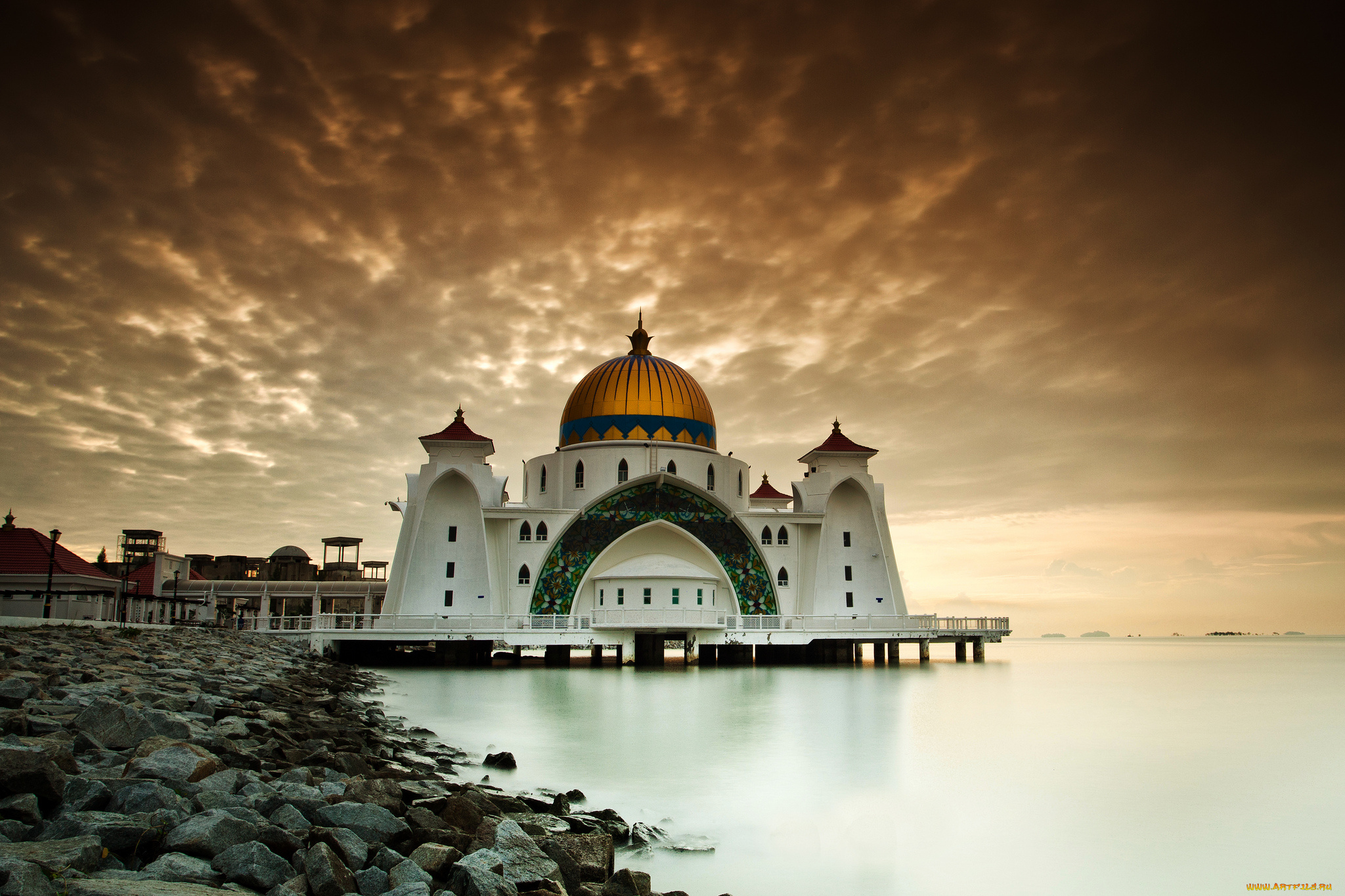 malacca, straits, mosque, города, -, мечети, , медресе, религия, храм, мечеть, ислам