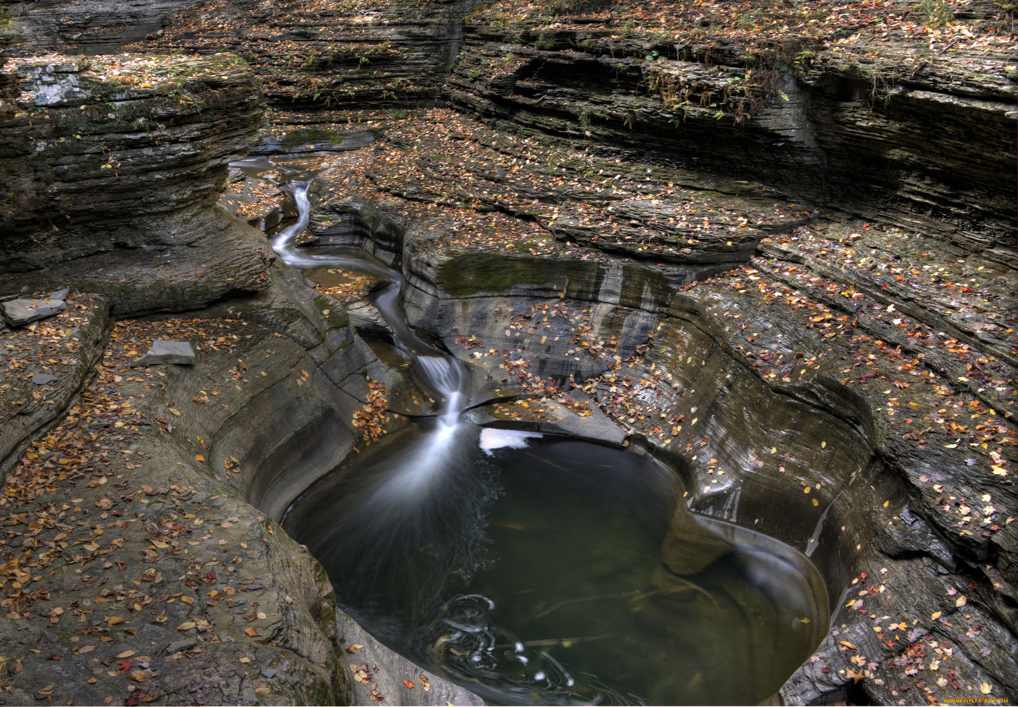 watkins, glen, state, park, , new, york, природа, водопады, ущелье, водопад, река, скалы