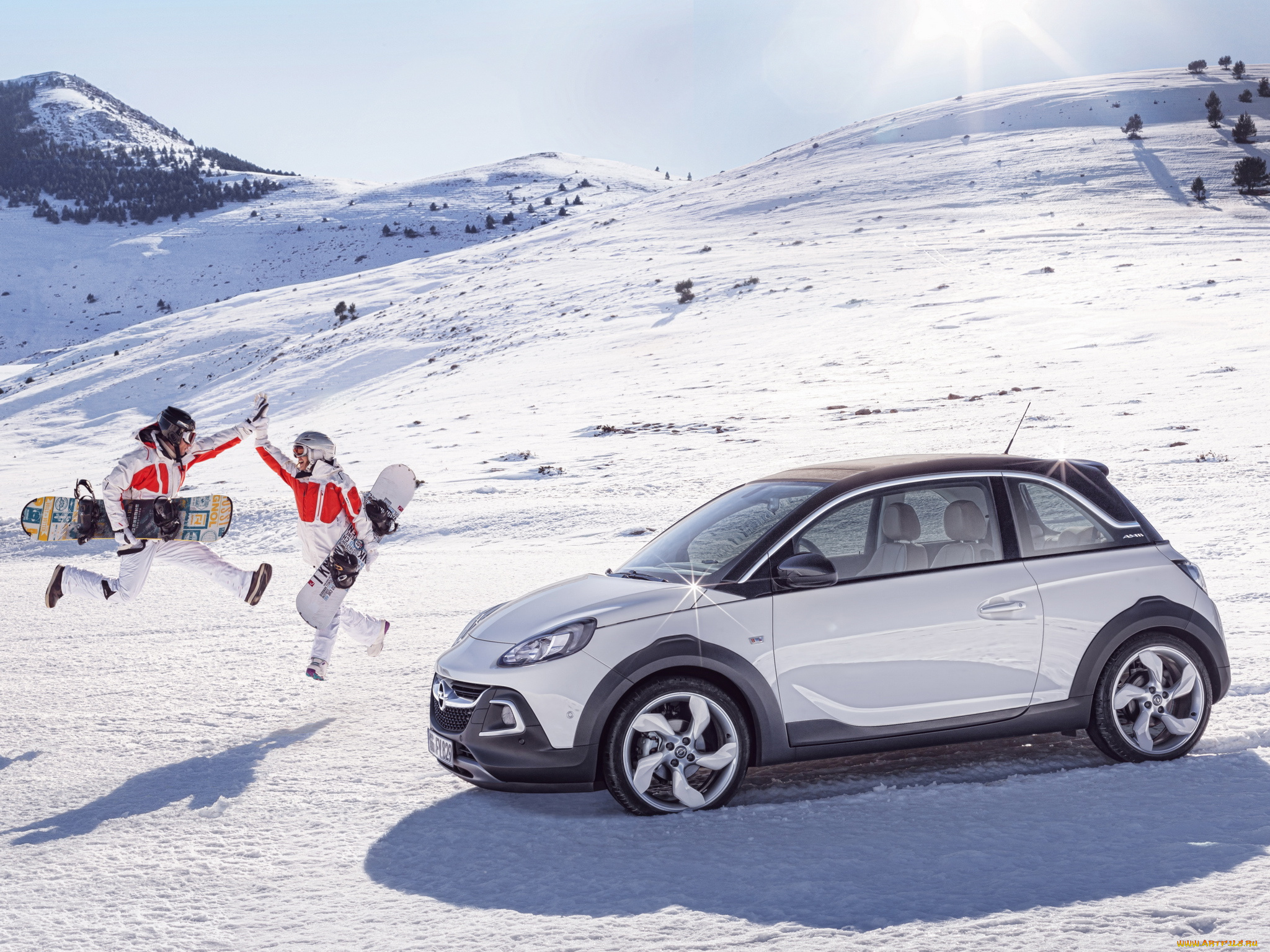 автомобили, opel, снег, 2014, rocks, adam