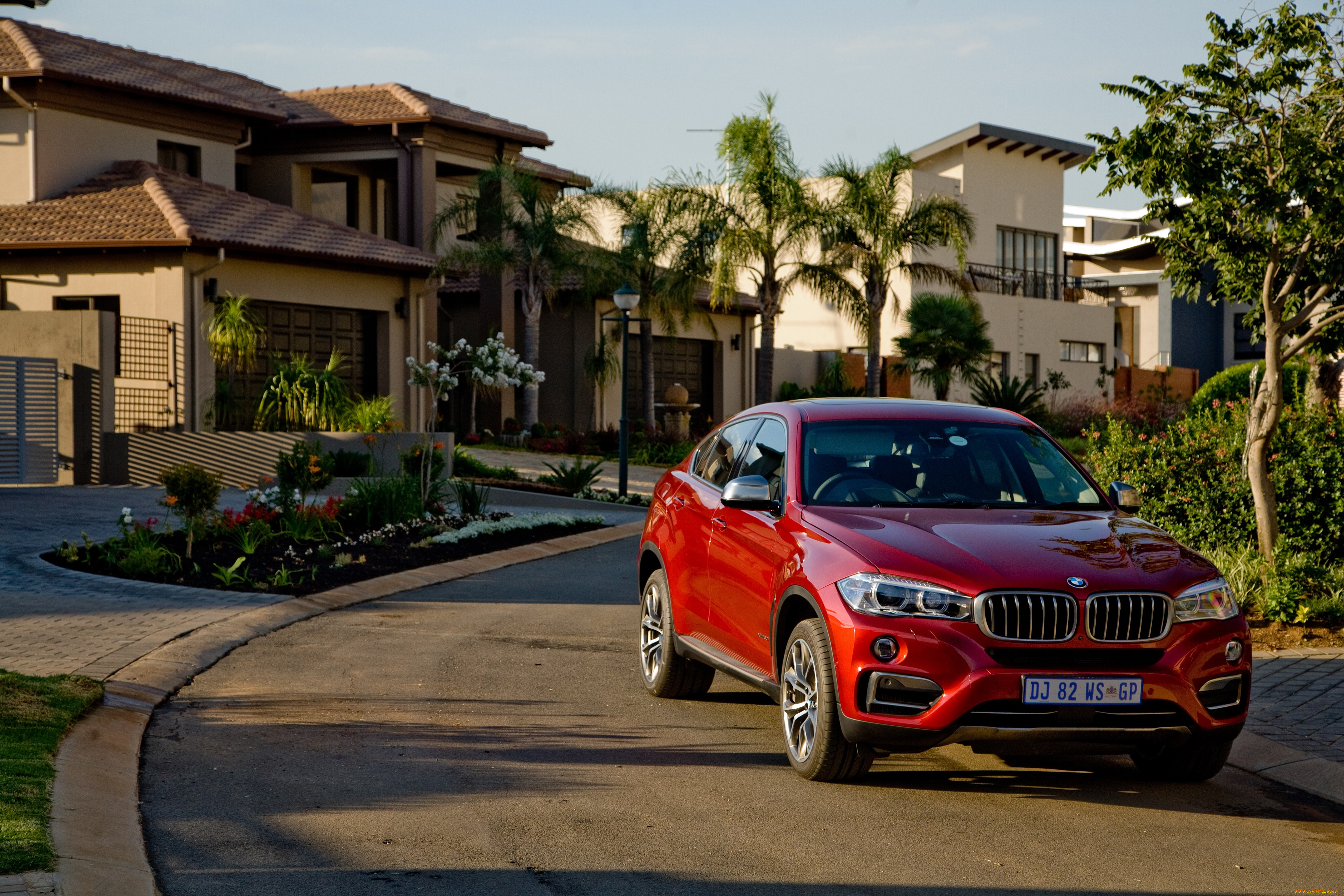 автомобили, bmw, x6, красный, 2015г, f16, za-spec, xdrive50i