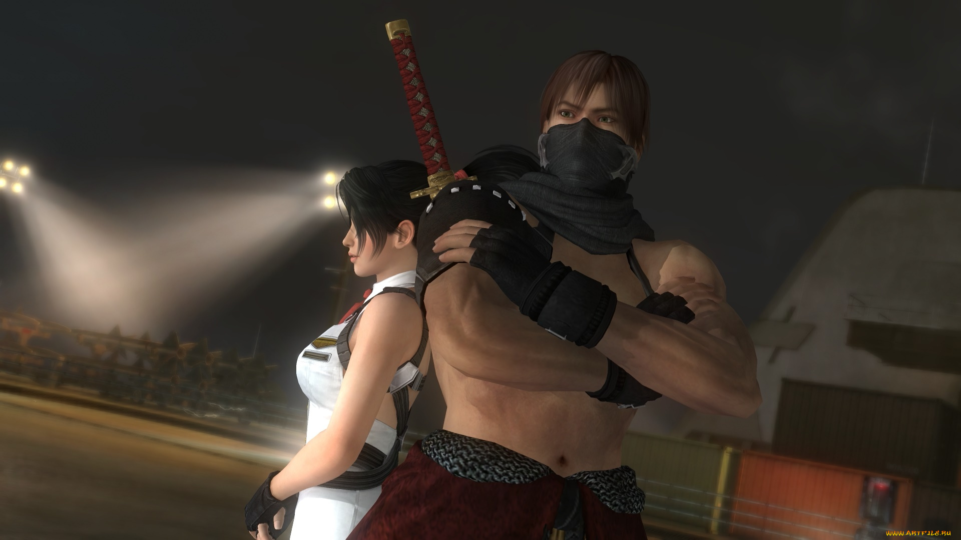 3д, графика, аниме, , anime, девушка, взгляд, фон, поза