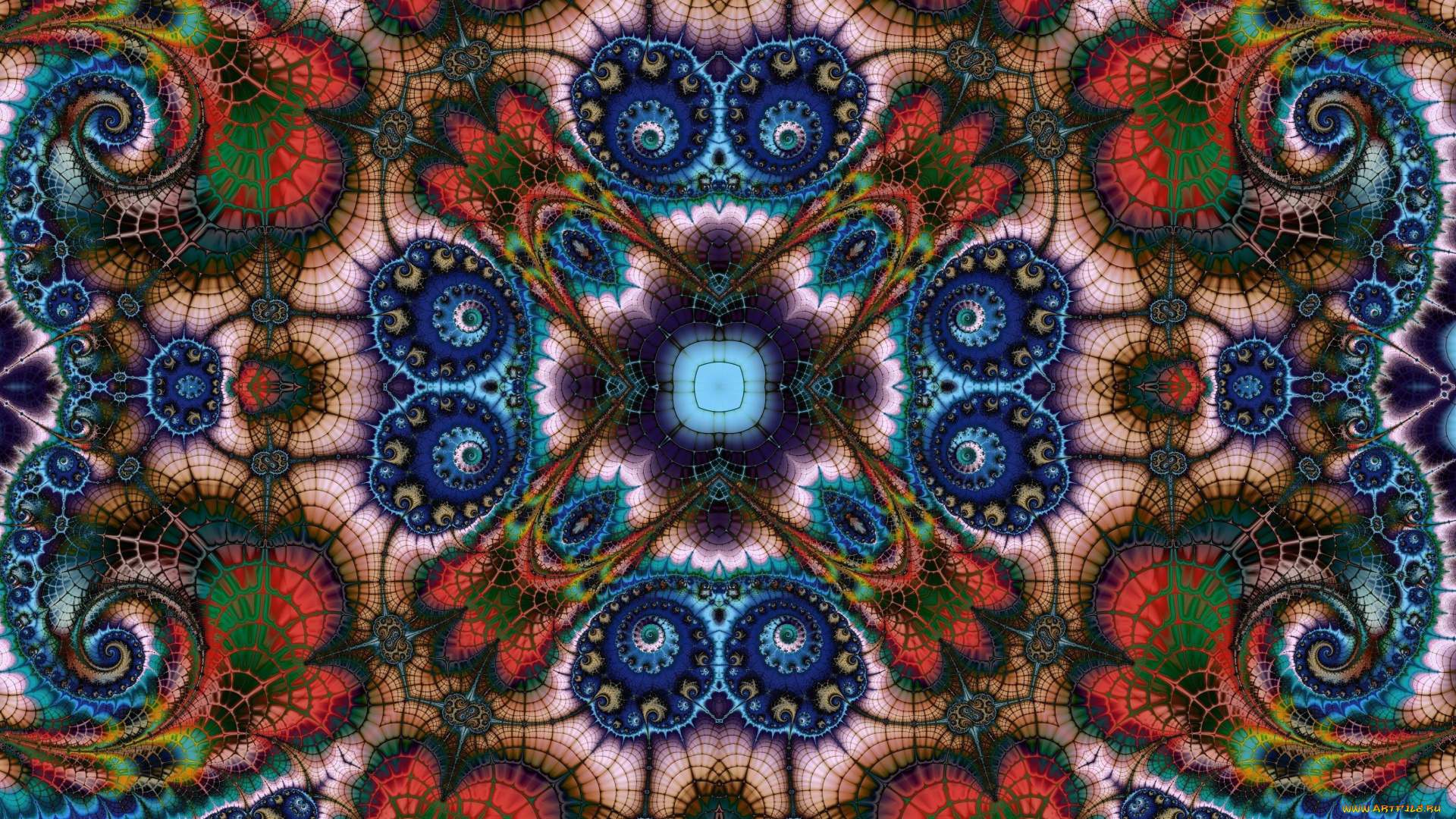 3д, графика, фантазия, , fantasy, узор, фон, цвета