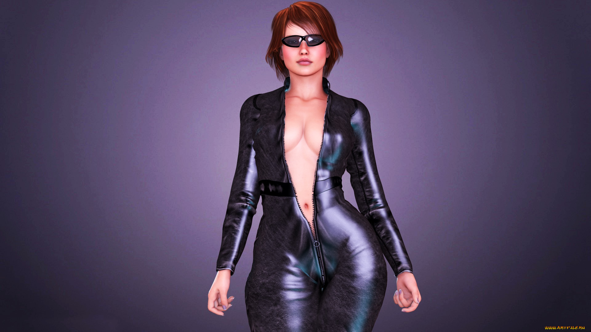 3д, графика, люди, , people, взгляд, девушка, фон, рыжая