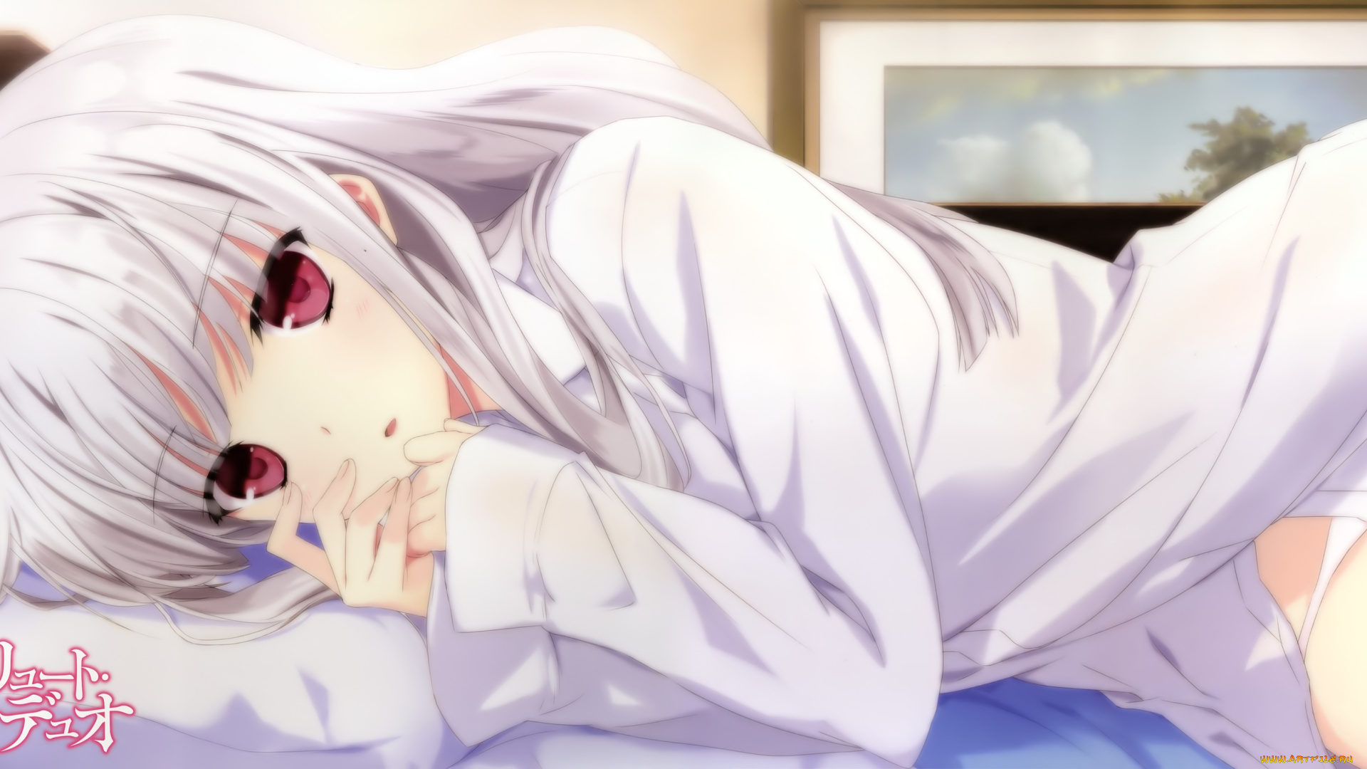 аниме, absolute, duo, взгляд, девочка