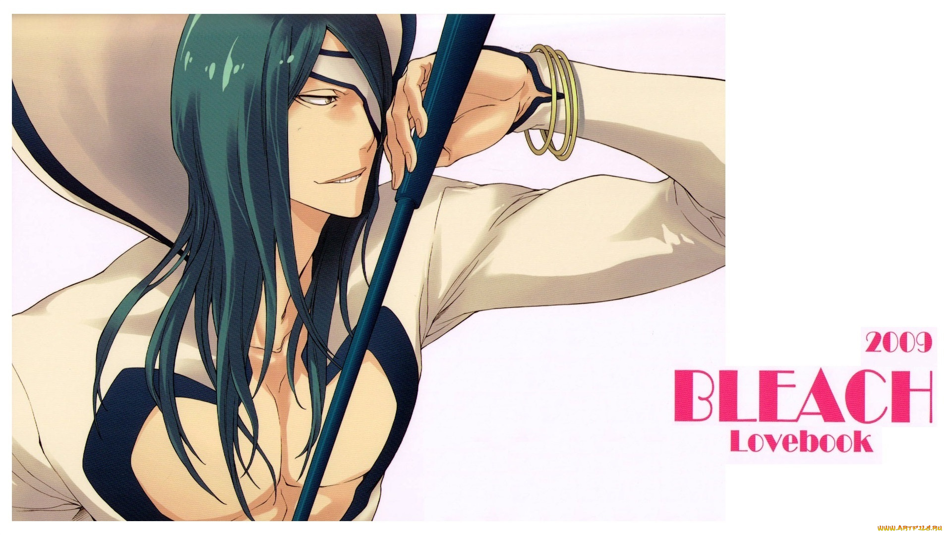 аниме, bleach, зеленые, волосы, блич, повязка, espada, haruya, takamiya, nnoitra, jiruga, браслет, капюшон, art