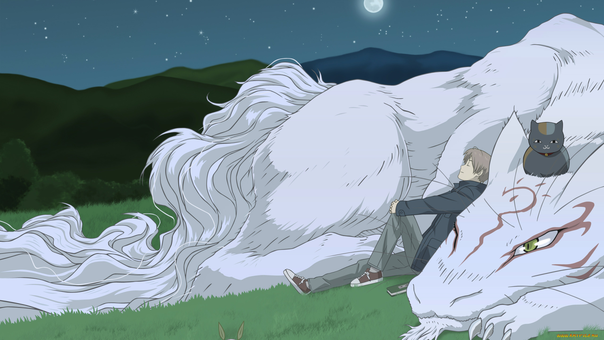 аниме, natsume, yuujinchou, тетрадь, дружбы