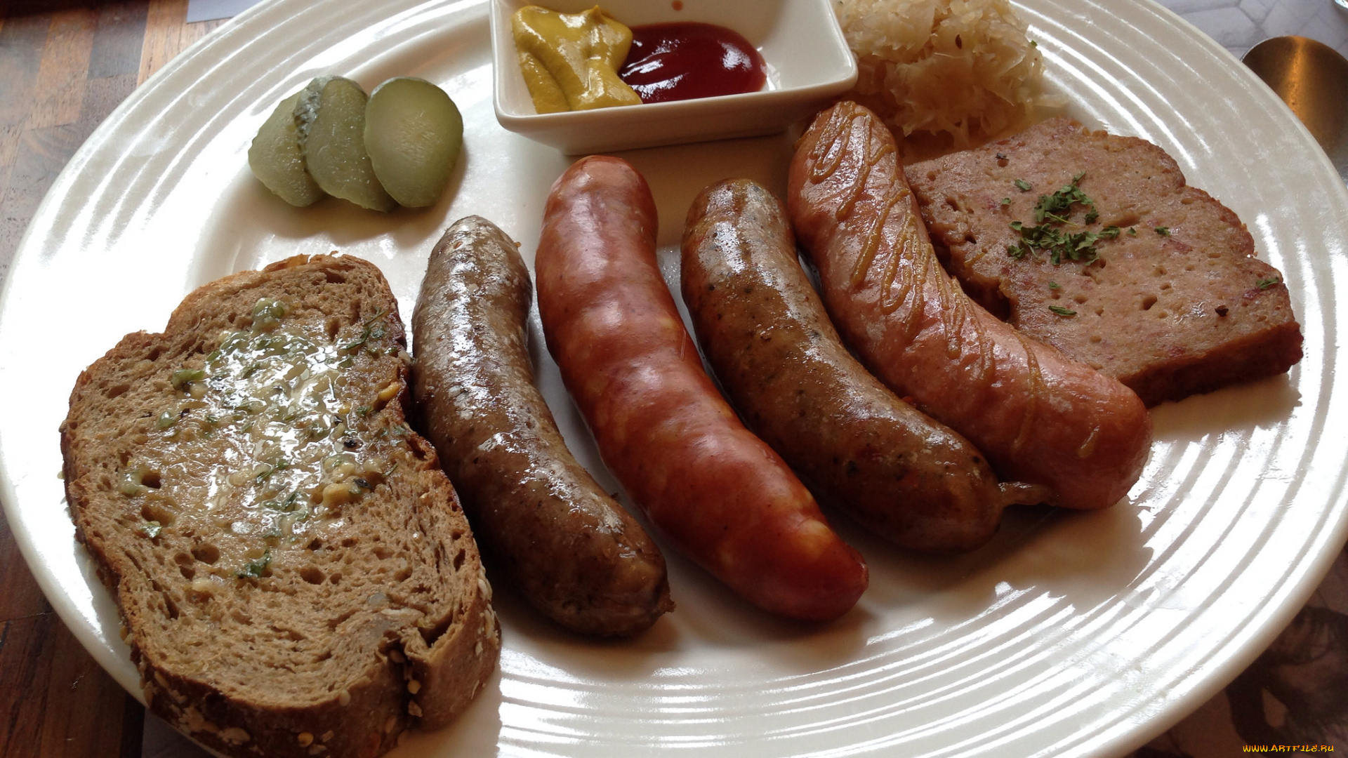 еда, колбасные, изделия, хлеб, колбаски