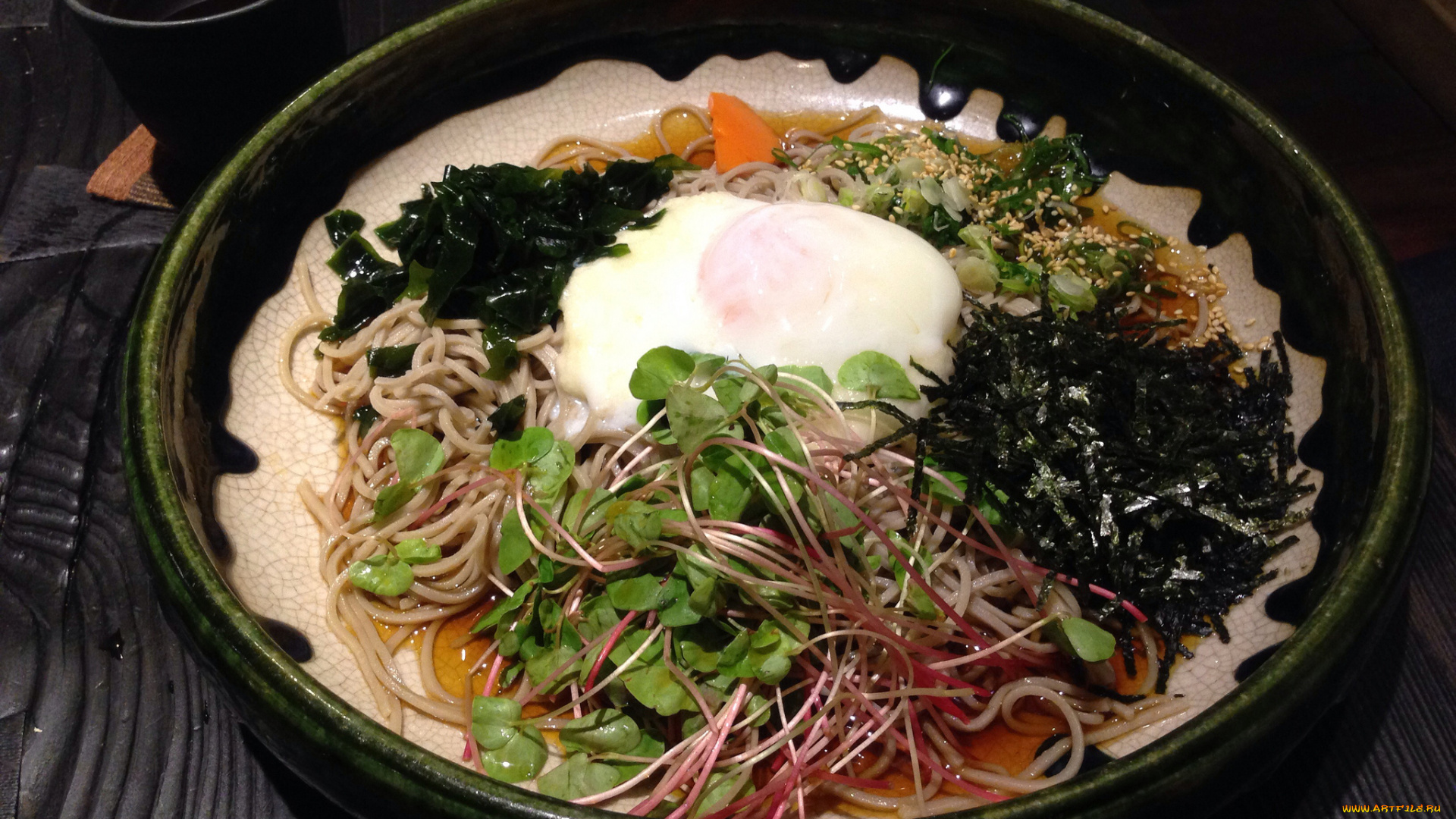 еда, вторые, блюда, лапша, зелень