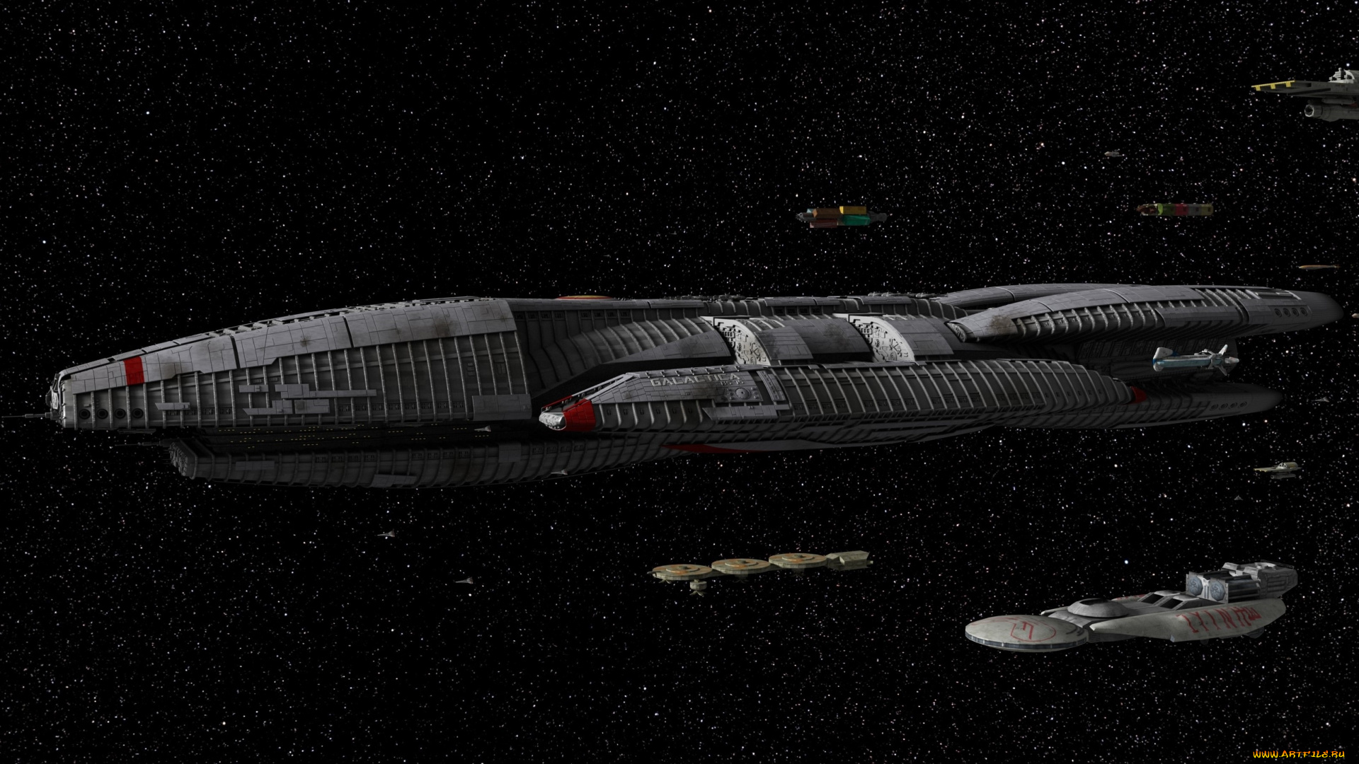 космос, арт, космический, корабль, полет, вселенная