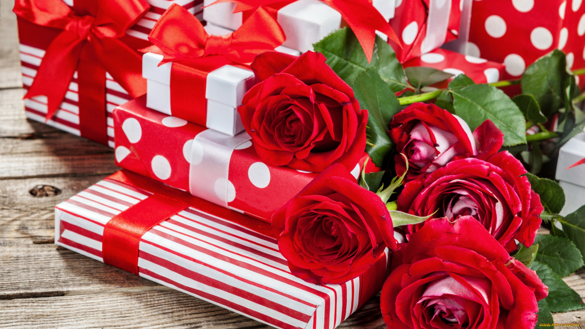 праздничные, день, святого, валентина, , сердечки, , любовь, valentines, day, rose, gift, box, подарки, розы, красные, коробки, бант