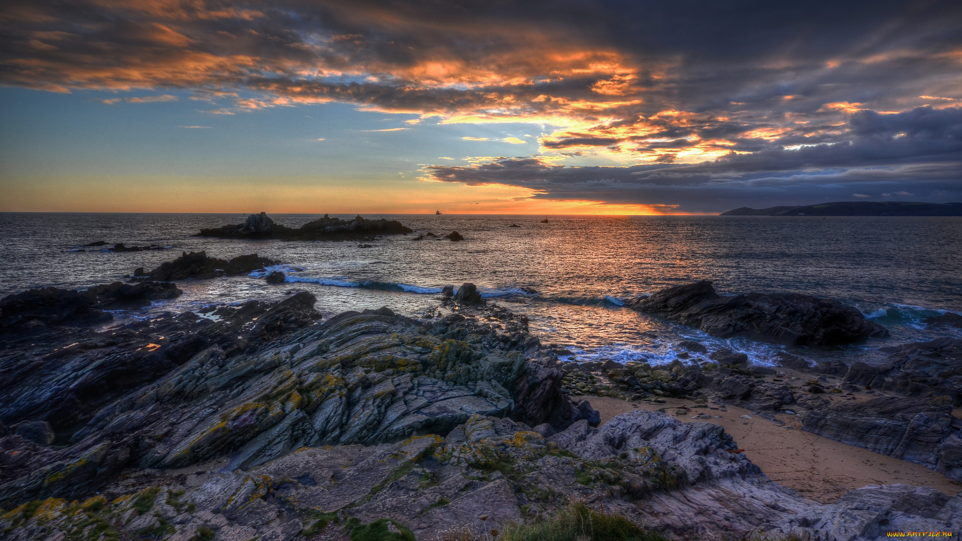 природа, побережье, берег, море