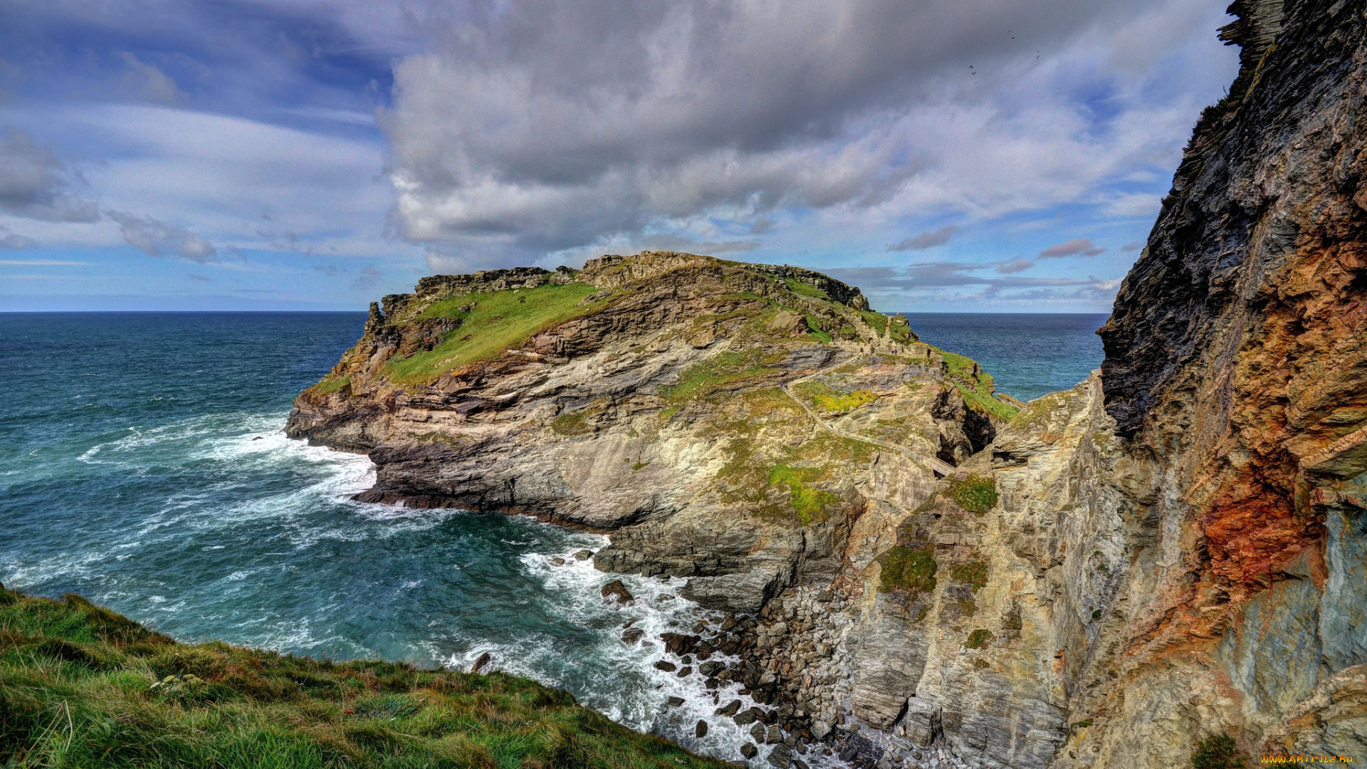 природа, побережье, берег, море