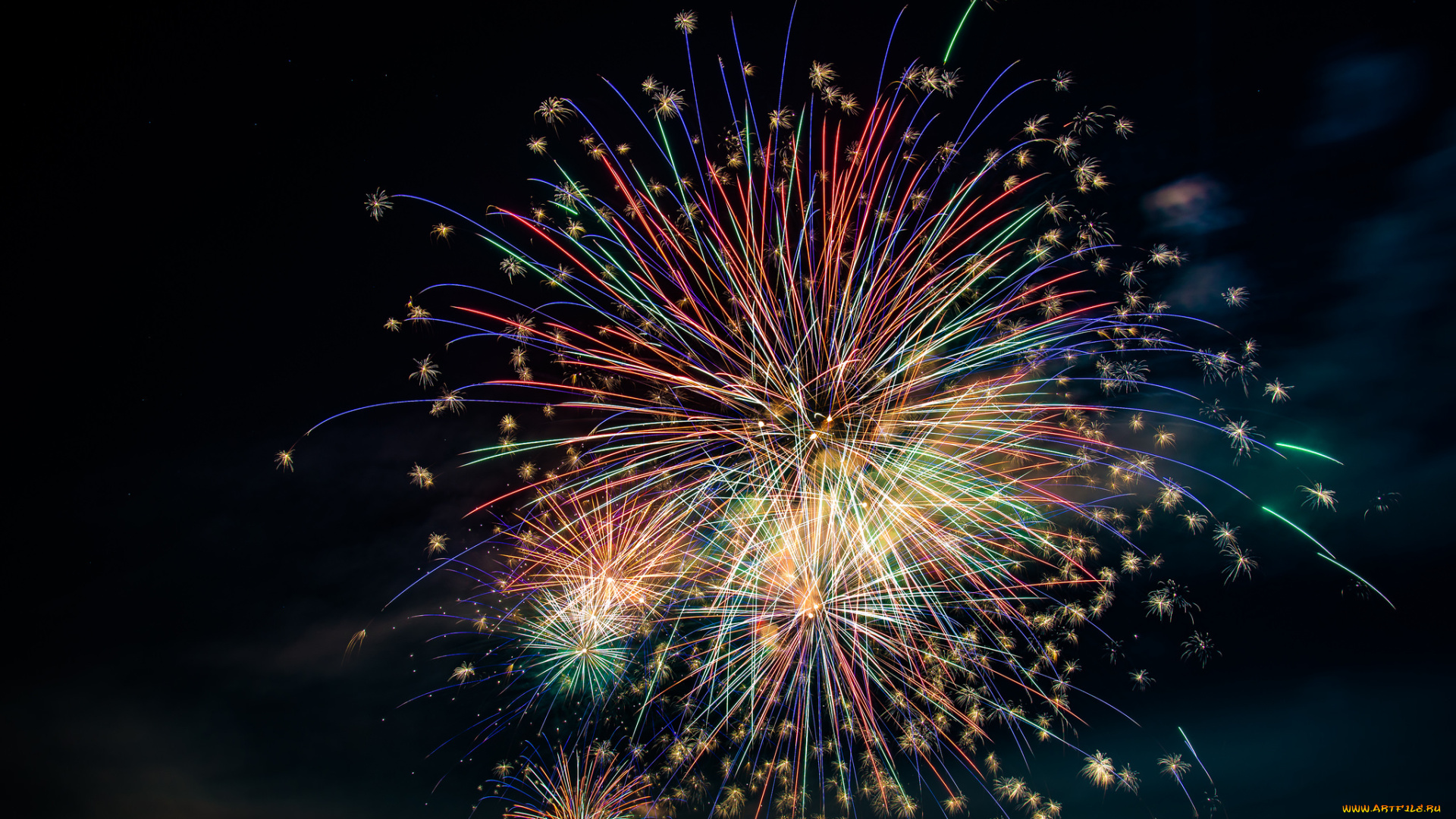 разное, салюты, , фейерверки, фейерверк, ночь