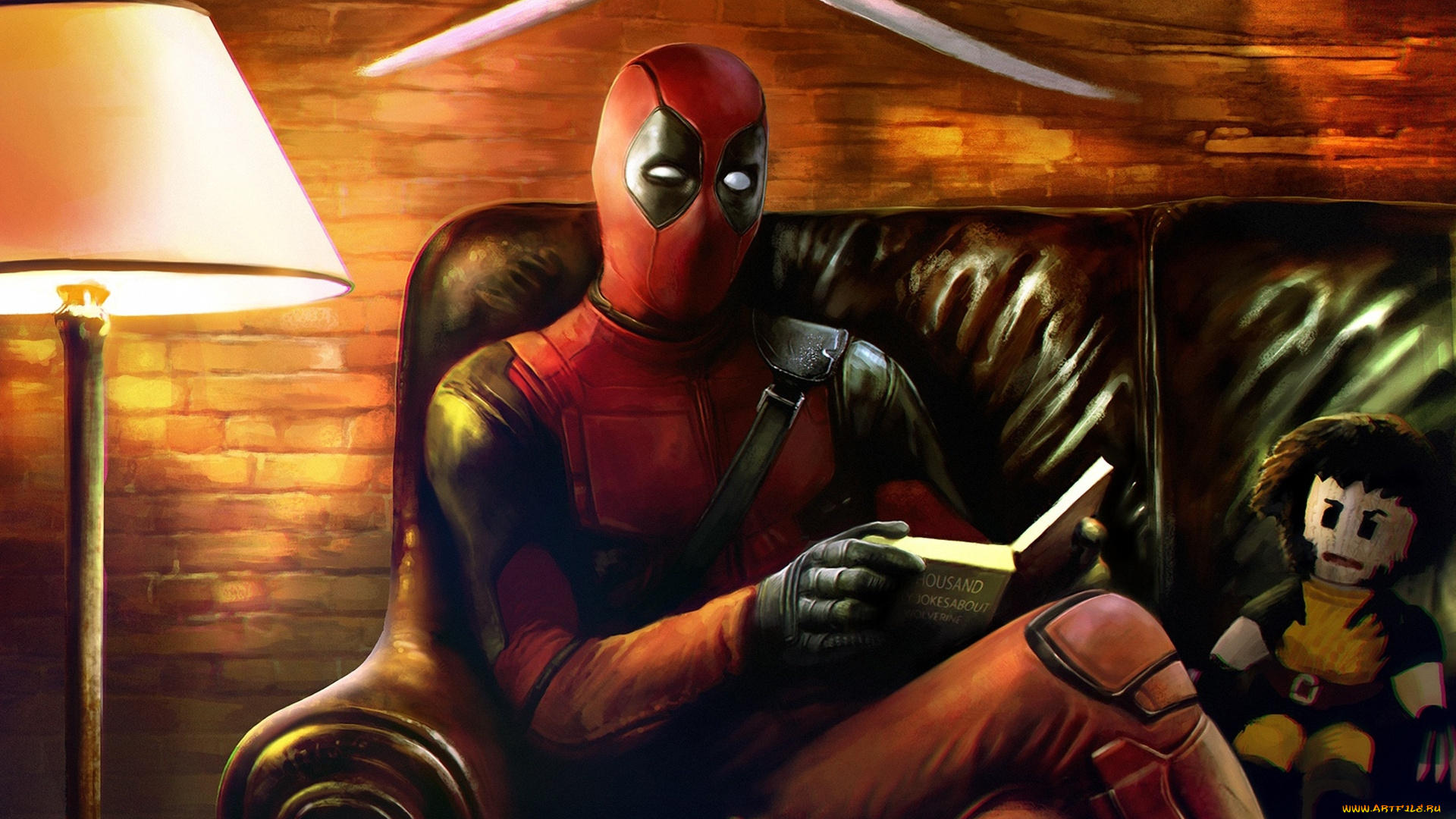 рисованное, кино, marvel, comics, wade, wilson, ryan, reynolds, deadpool, маска, наемник, злодей, art, книга