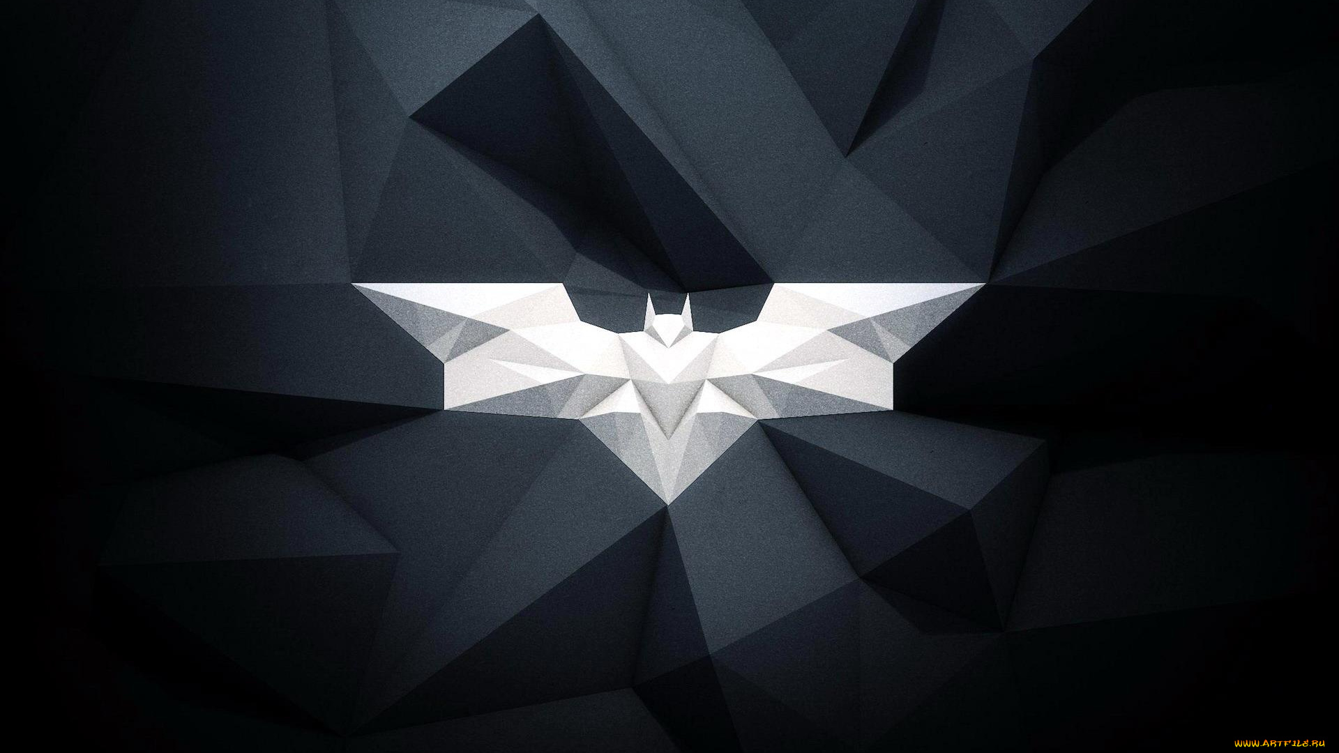 рисованное, минимализм, бэтмен, летучая, мышь, знак, грани