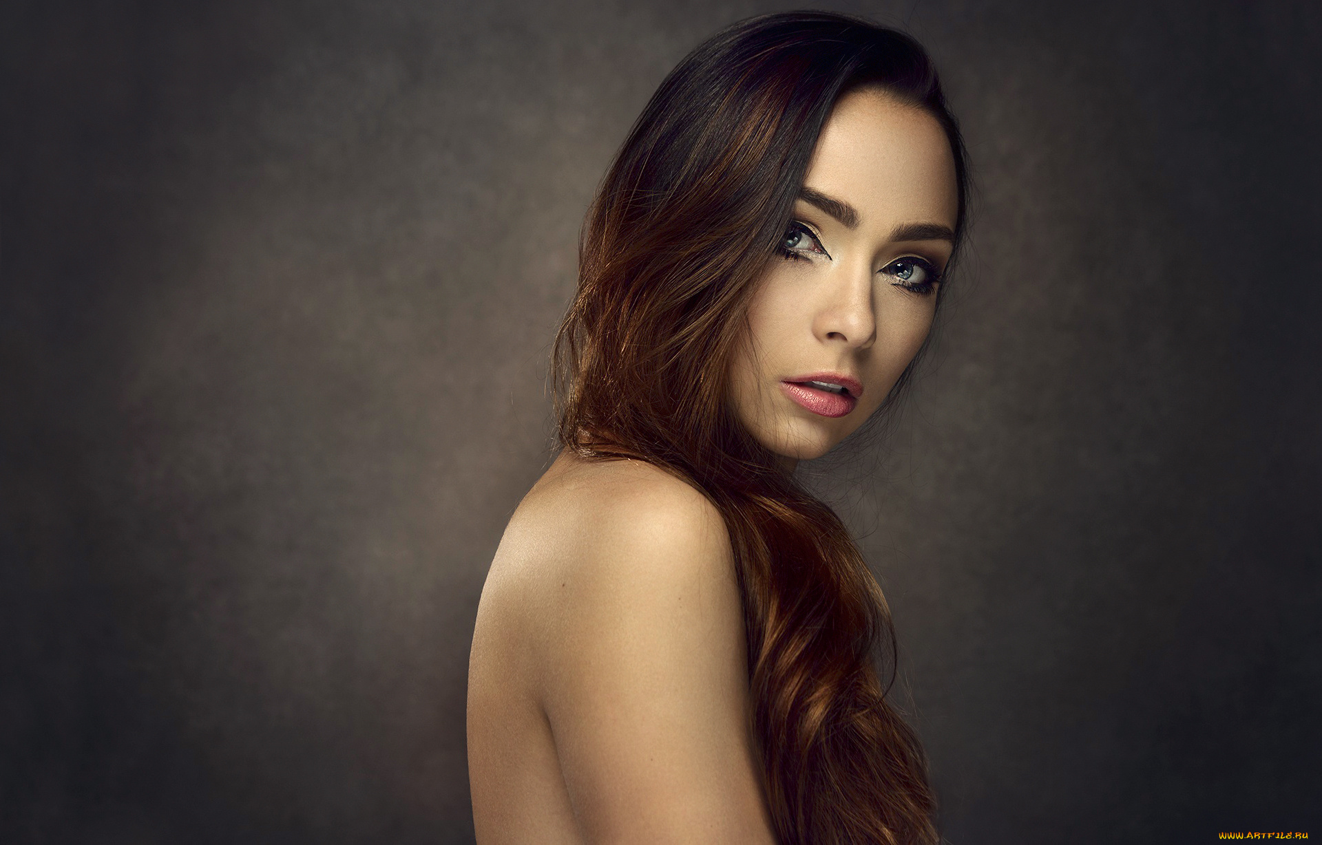 девушки, -unsort, , лица, , портреты, портрет, взгляд, , девушка, caitlin, плечо