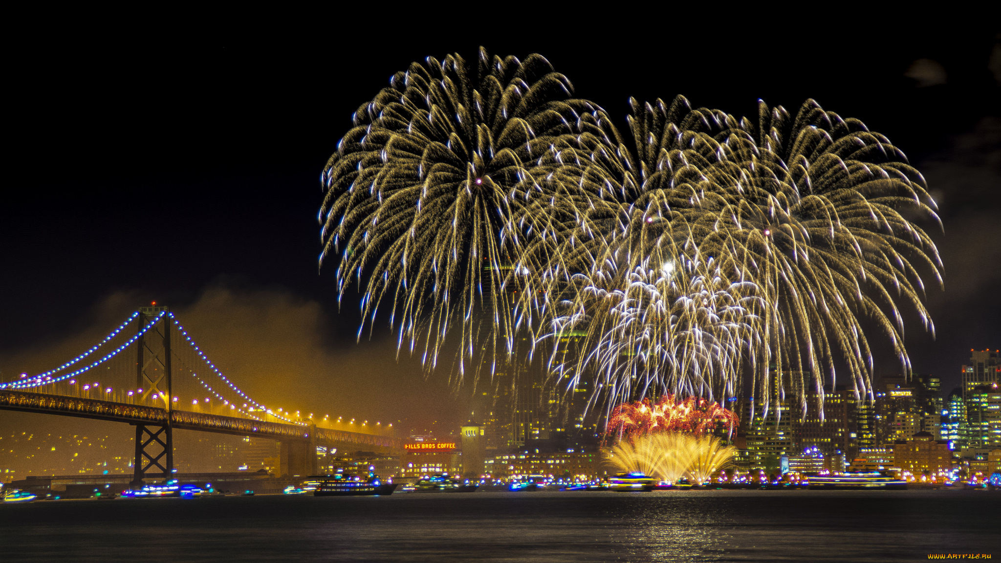 разное, салюты, , фейерверки, ночь, фейерверк