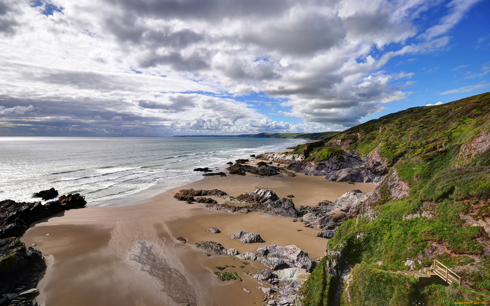 природа, побережье, берег, море