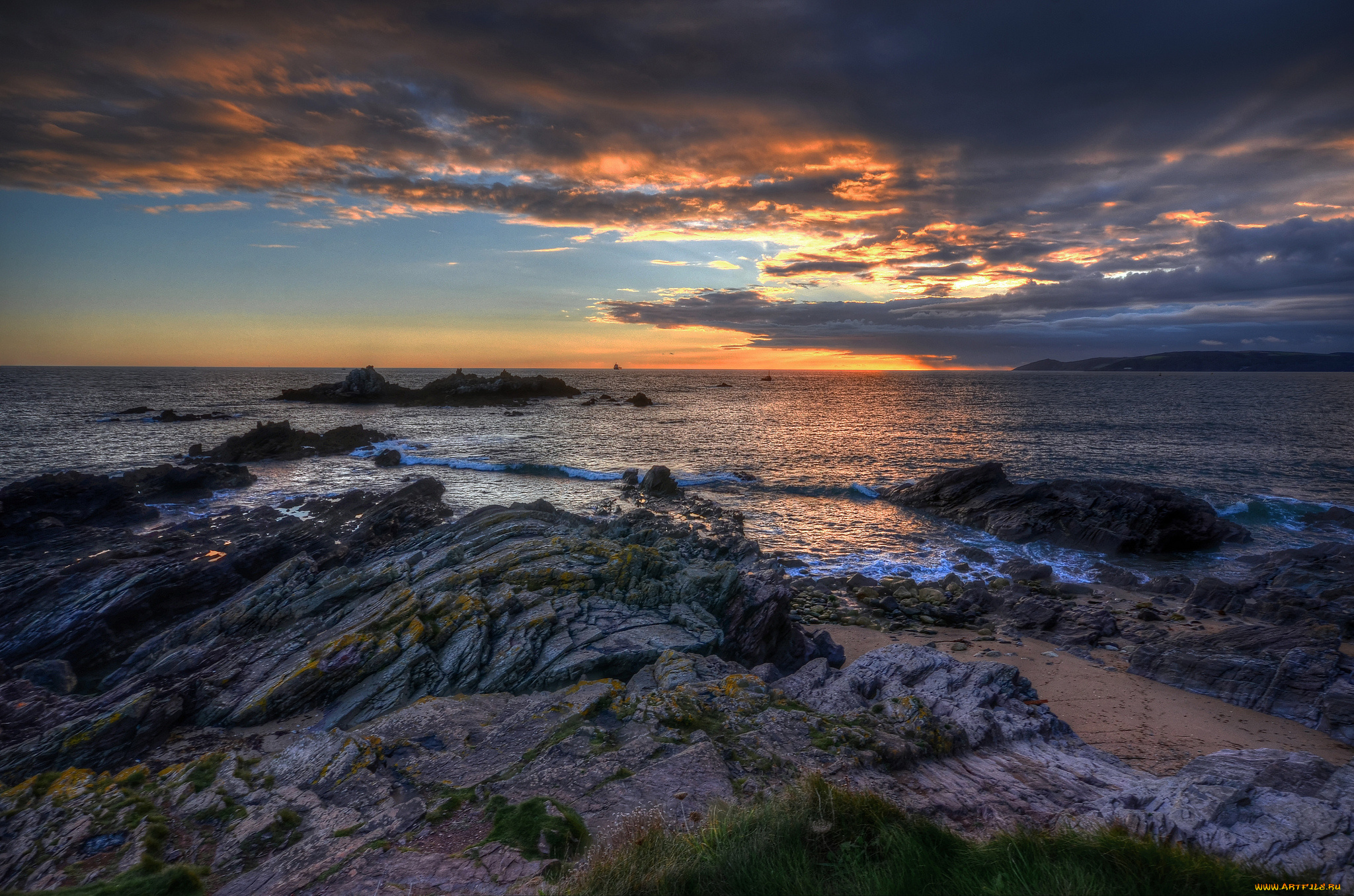 природа, побережье, берег, море