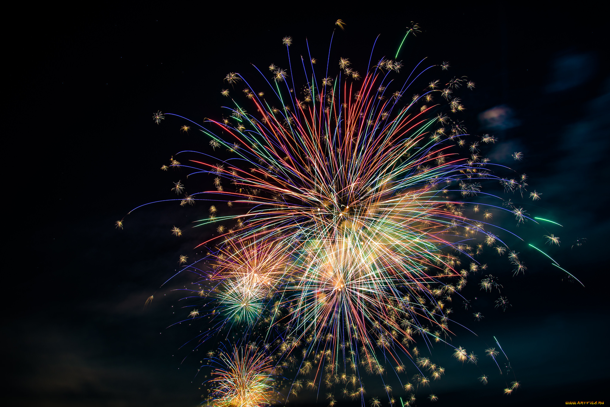 разное, салюты, , фейерверки, фейерверк, ночь