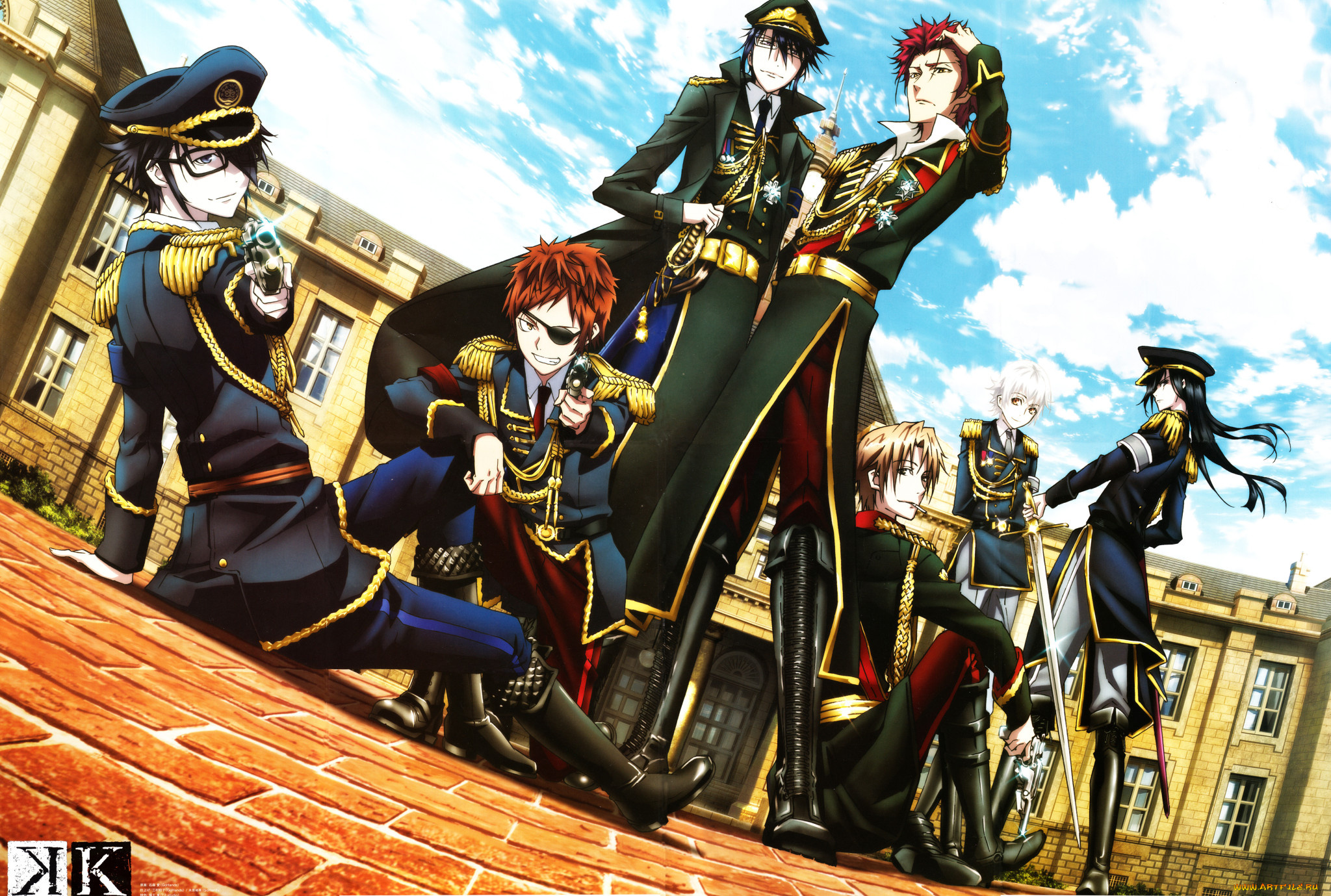 аниме, k, project, парни, проект, кей