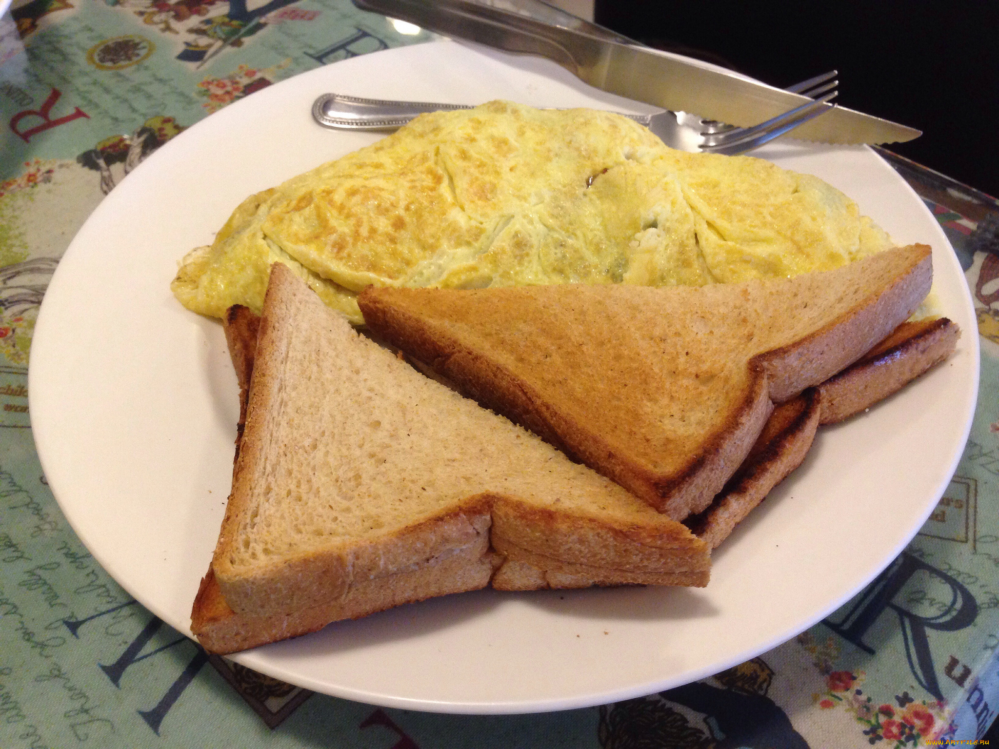 еда, Яичные, блюда, хлеб, яичница